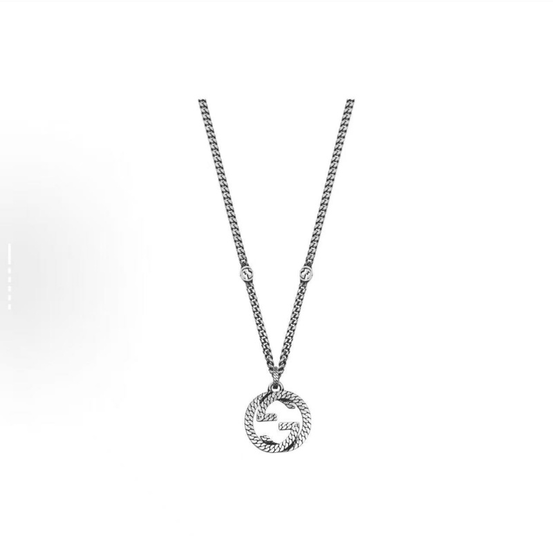 Gucci螺纹双G项链 - エレガントなデザイン