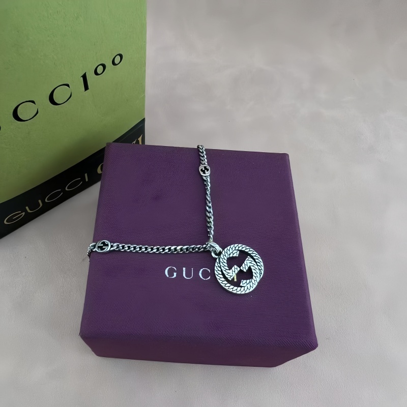 Gucci螺纹双G项链 - エレガントなデザイン