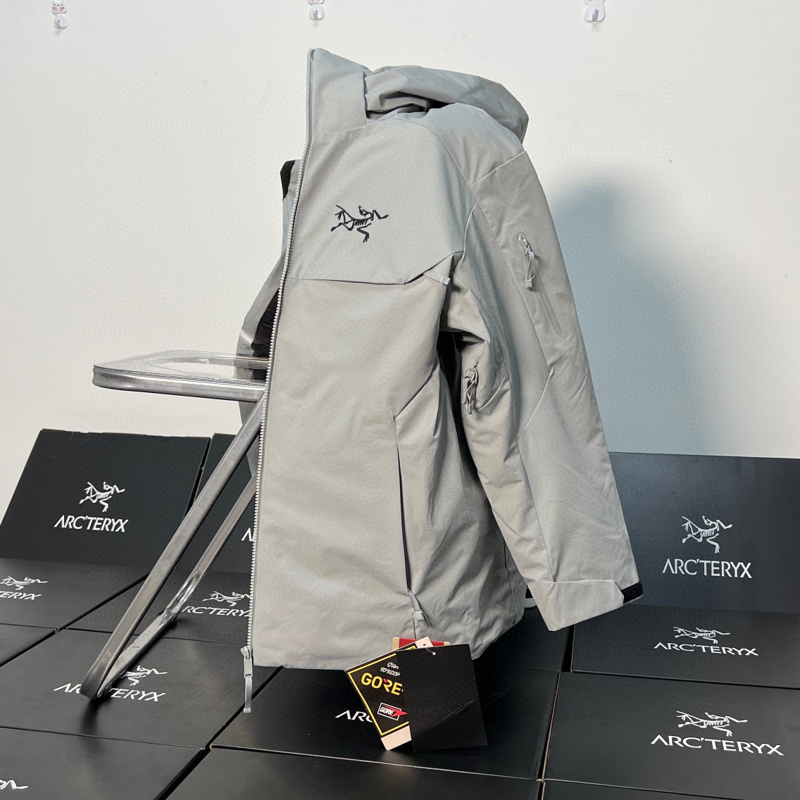 Arcteryx Kleding Bontmantel Unisex Bovenzijde met capuchon