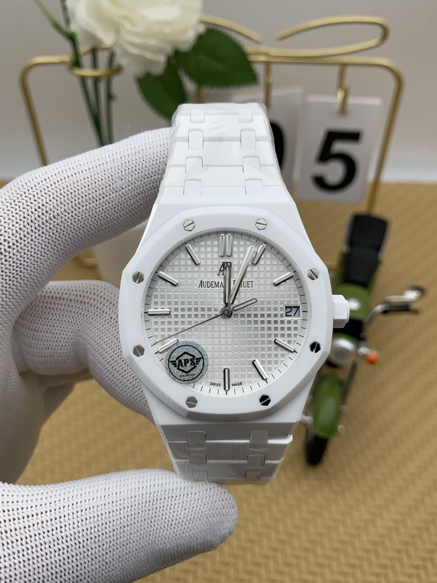 NO:386722,AS Audemars Piguet 15500 white ceramics, audemars19860909AS 爱彼15500白陶瓷,,audemars,Watch