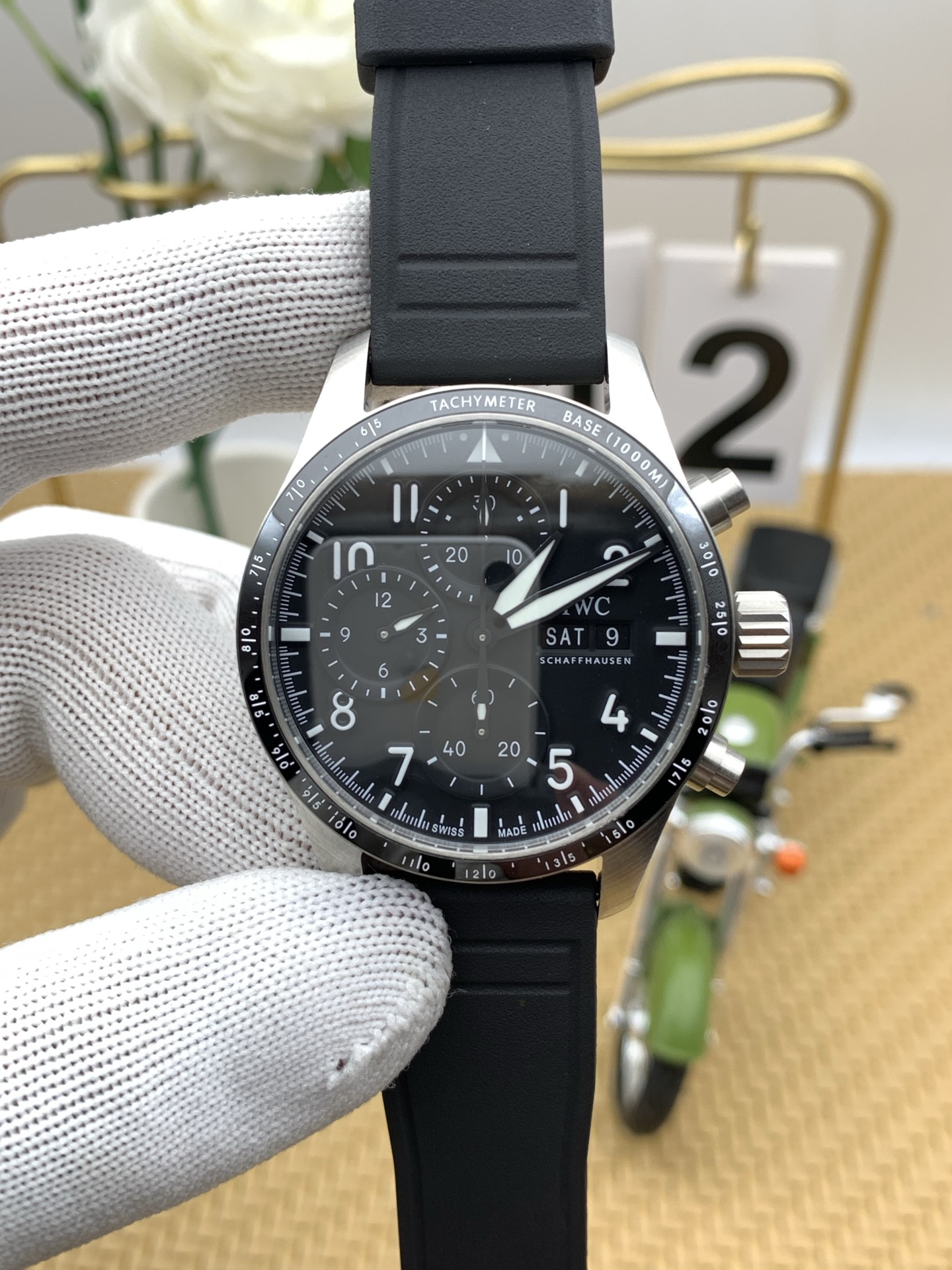NO:386771,BLS Pilot Double Calendar Timer, iwc19860909BLS 万国飞行员双历计时,,iwc,Watch