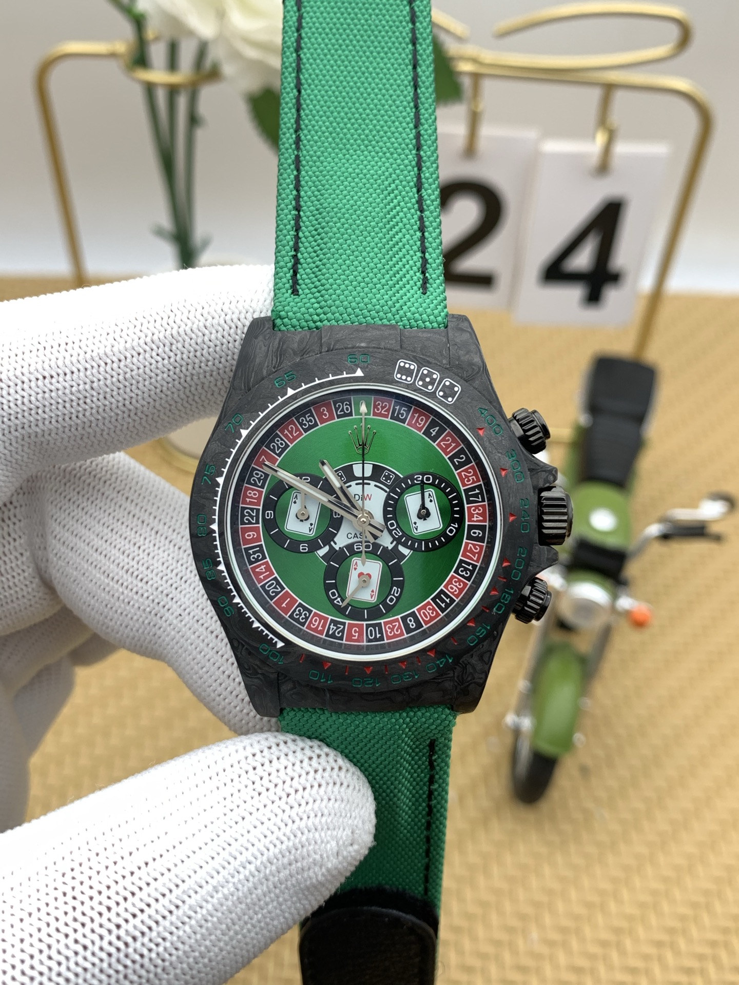 NO:386710,N6 DiW All-Carbon Texas Hold'em Timer Series,19860909N6 DiW全碳德州扑克计时系列,,Watch