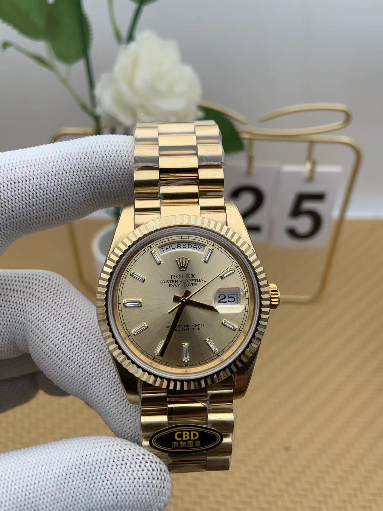 NO:386702,CBD 40mm yellow rock sugar DD,19860909CBD 40mm黄冰糖DD,,Watch