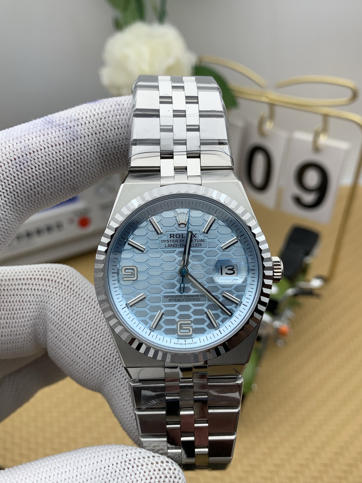 NO:386687,ES 40mm land-type blue disc white steel,19860909ES 40mm陆使型蓝盘白钢,,Watch