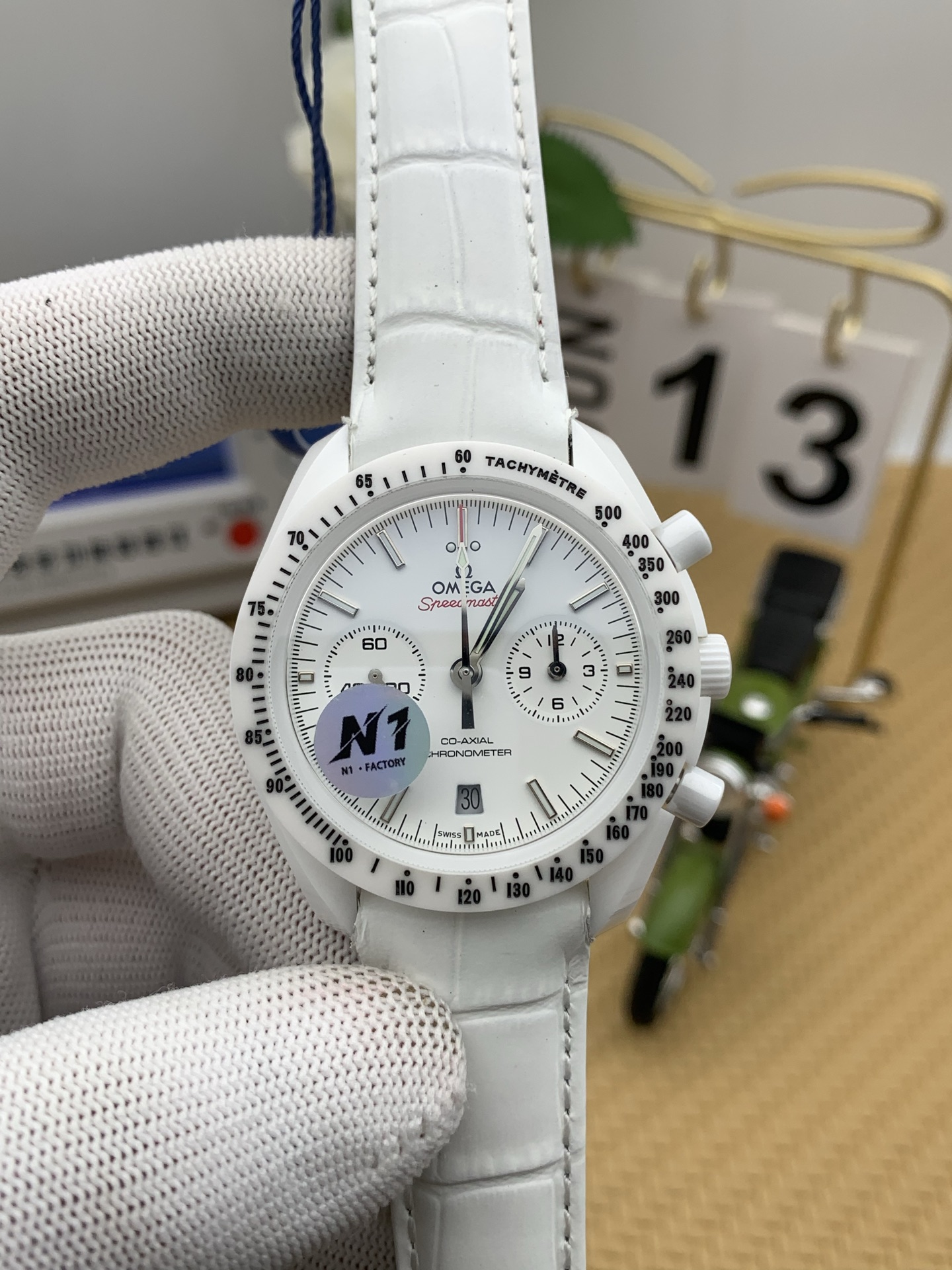 NO:386607,N1 Speedmaster series white ceramics,19860909N1 超霸系列白陶瓷,,Watch
