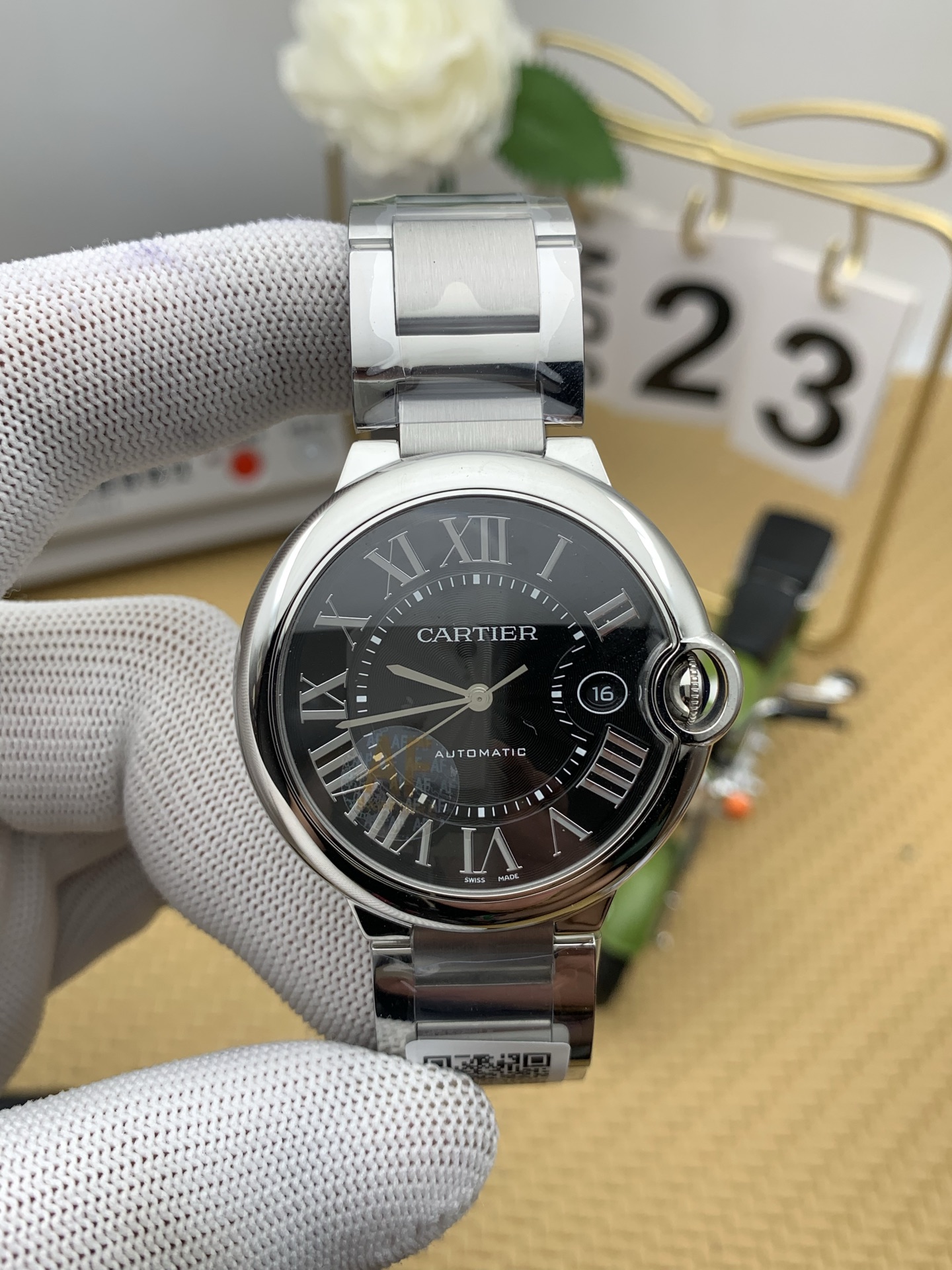 NO:386660,af black disc blue balloon 42mm,19860909af 黑盘蓝气球42mm,,Watch