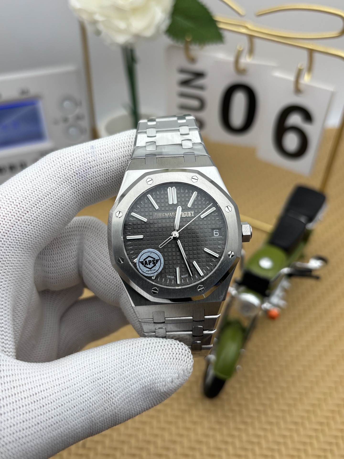 NO:386911,as 15510 gray plate,19860909as 15510灰盘,,Watch