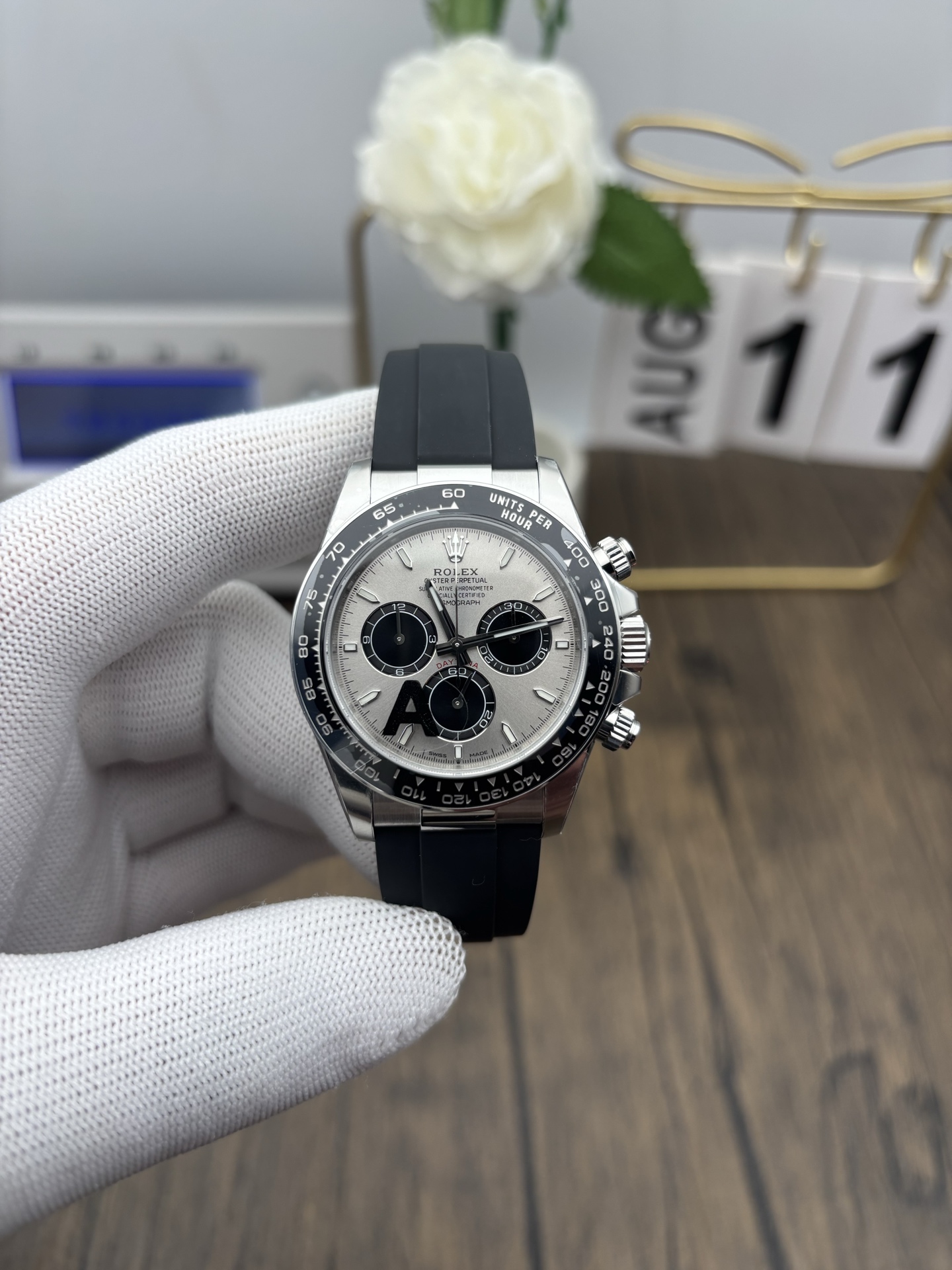 NO:386836,VS 4131 Gray Gum Di counterweight,19860909VS 4131灰胶迪配重,,Watch