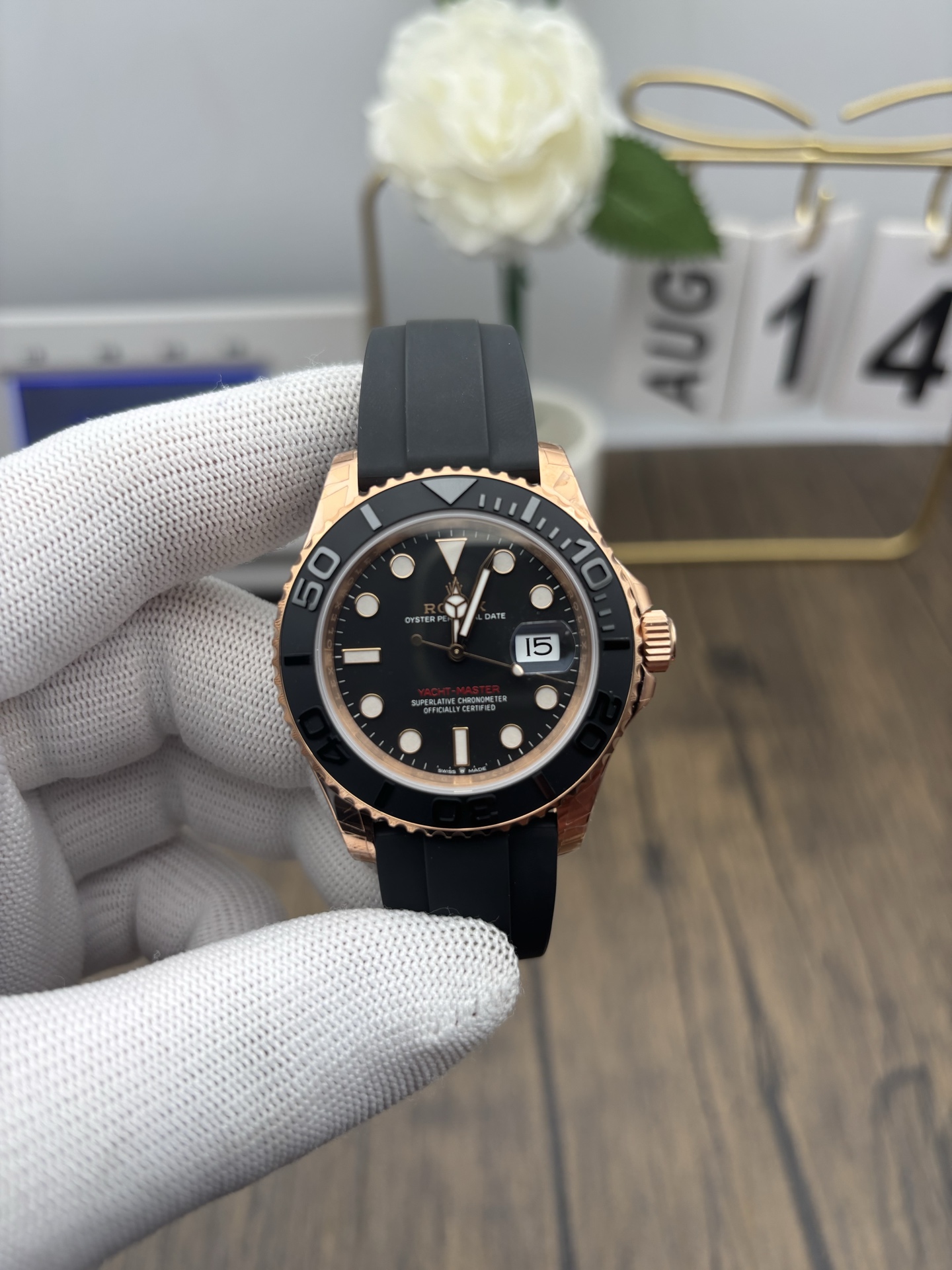 NO:386835,VS Rose Gold Yacht Weight,19860909VS 玫瑰金游艇配重,,Watch