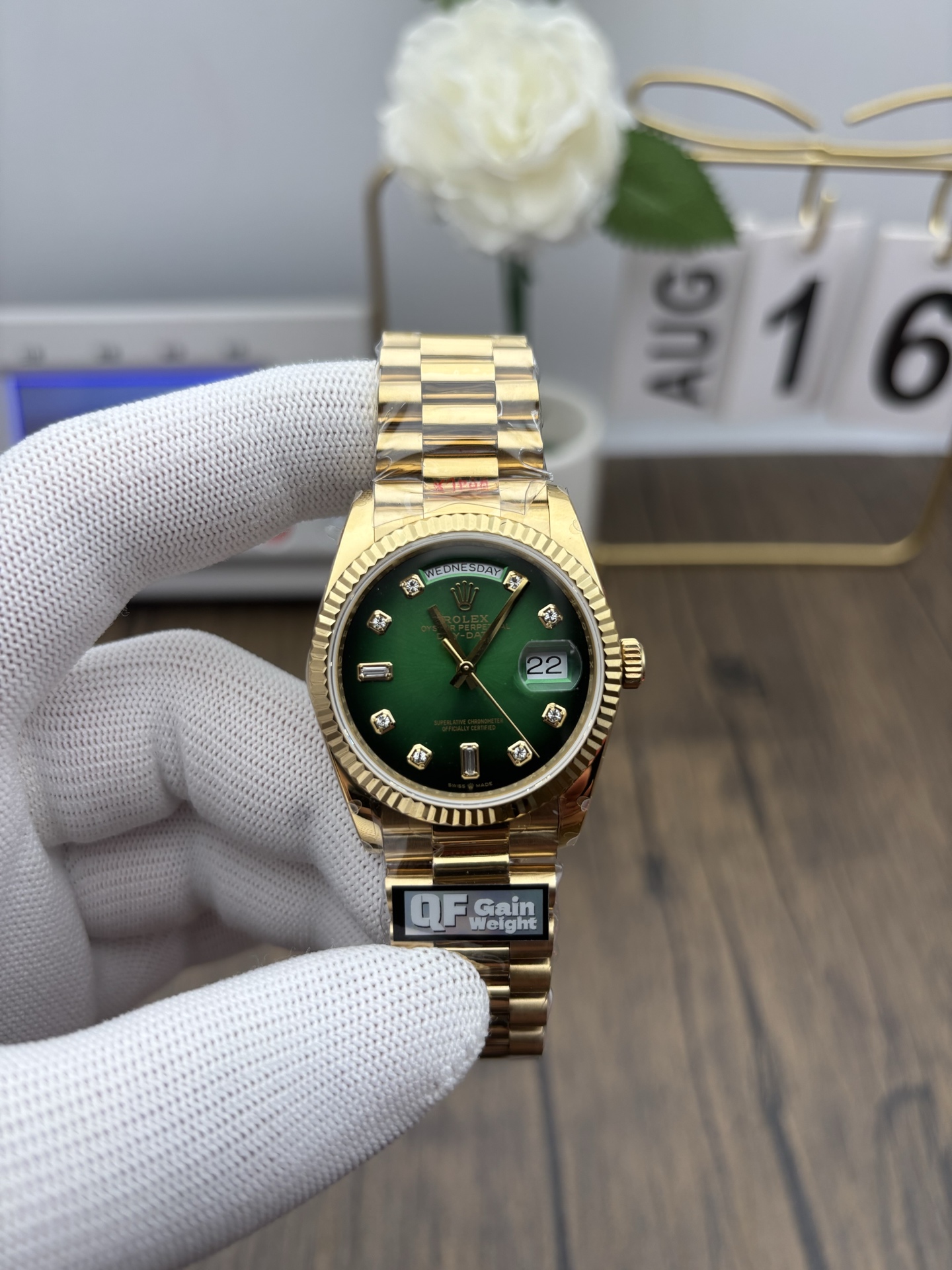 NO:386864,qf Smoky Green dd36MM,19860909qf 烟熏绿dd36MM,,Watch