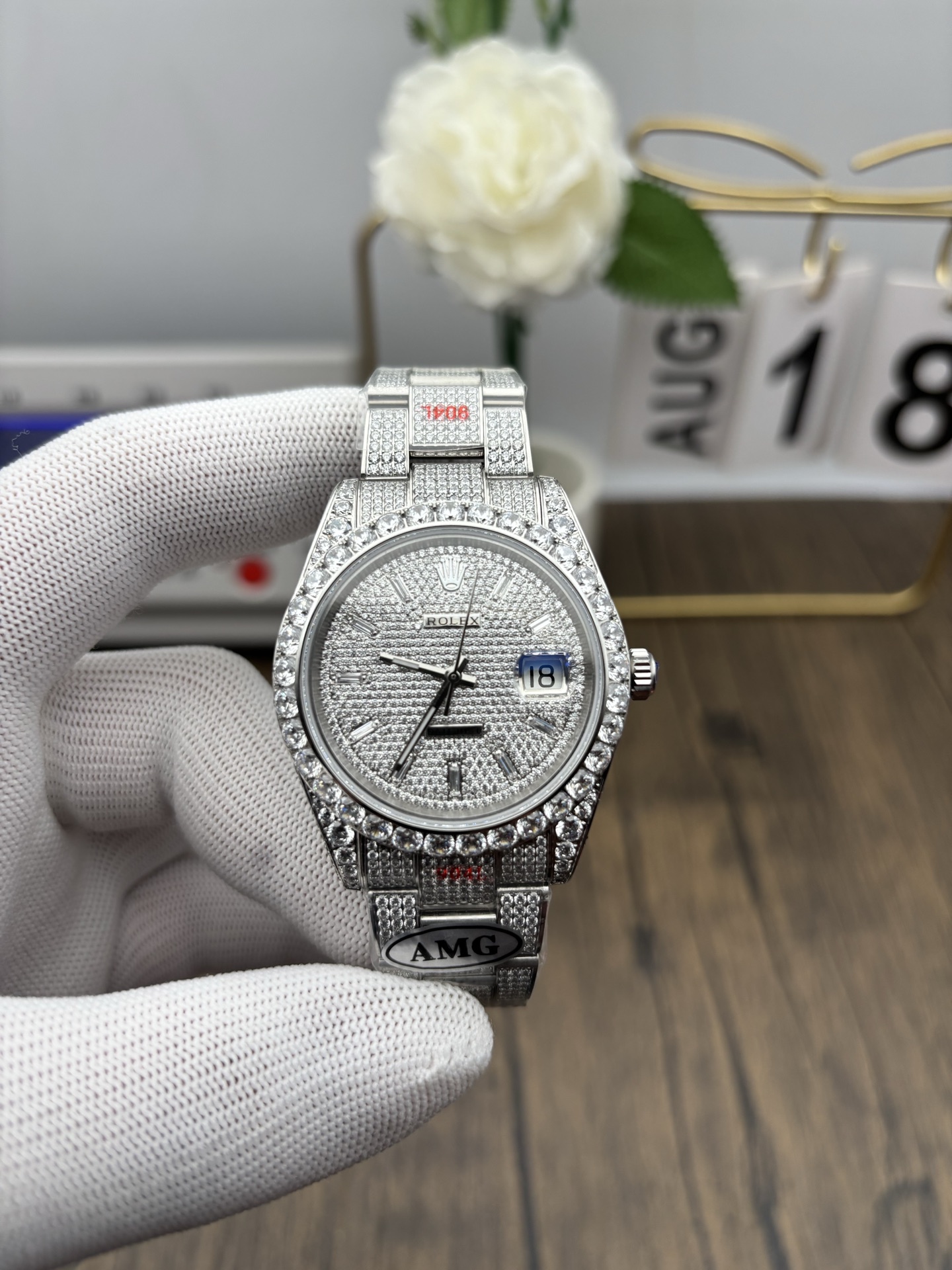 NO:386831,AMG full diamond log,19860909AMG 满钻日志,,Watch