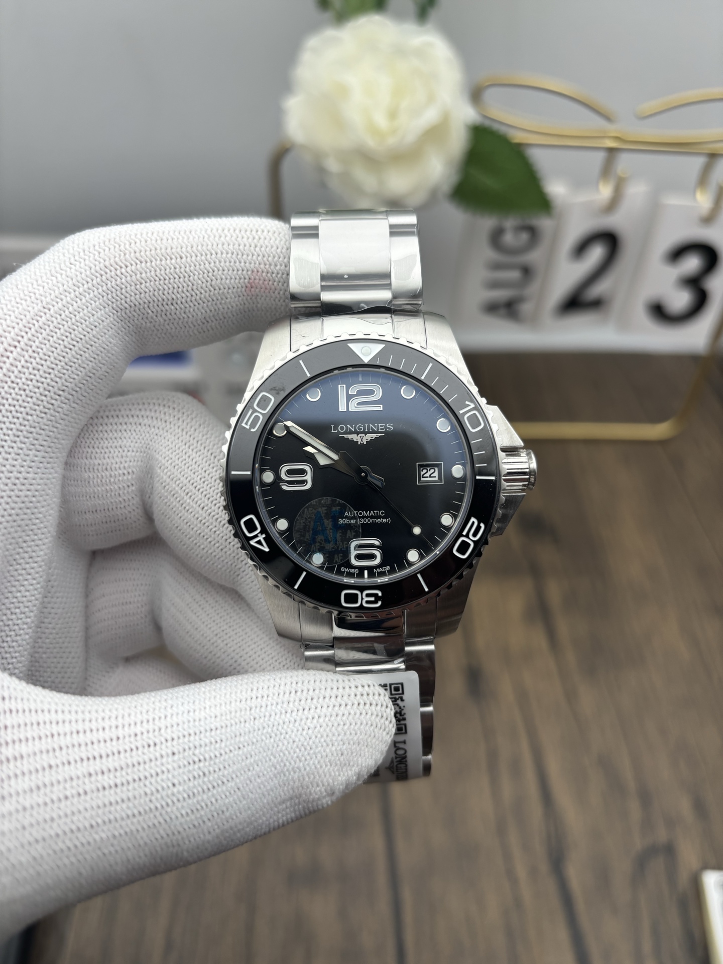 NO:387042,af black disk Concas 43MM,19860909af 黑盘康卡斯43MM,,Watch