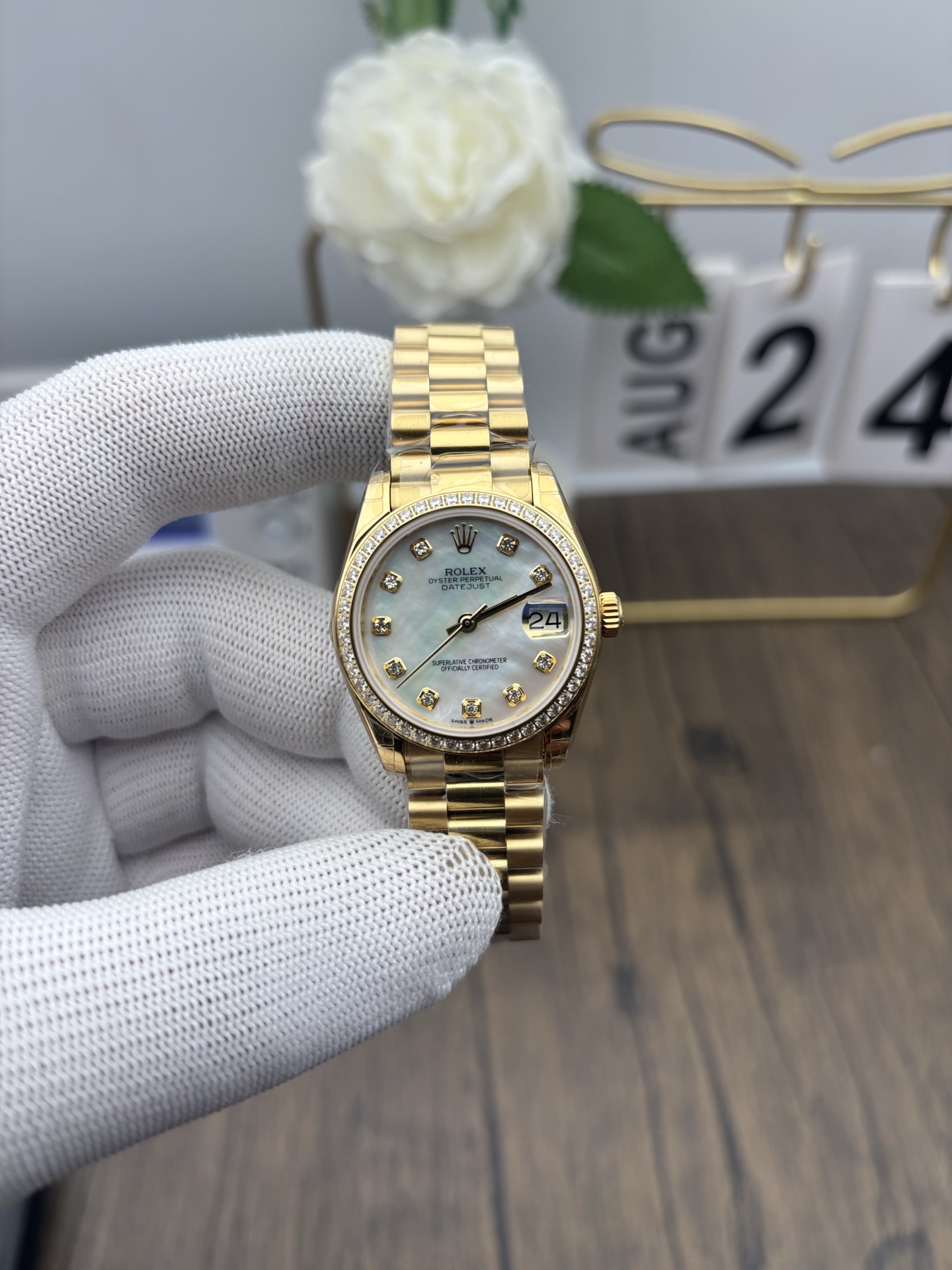 NO:387071,gs full gold log 31MM,19860909gs 全金日志31MM,,Watch