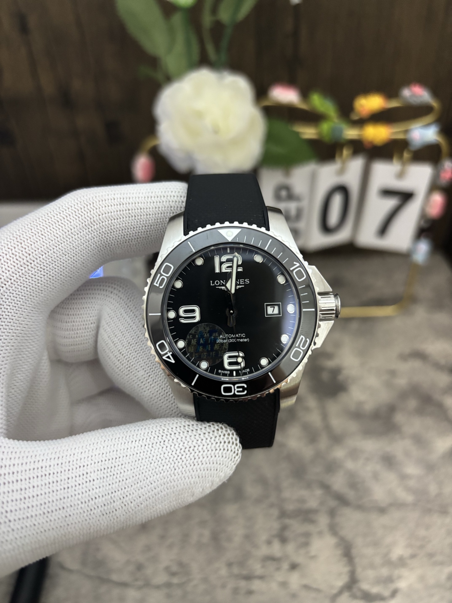 NO:387223,af black disk Concas 43MM,19860909af 黑盘康卡斯43MM,,Watch