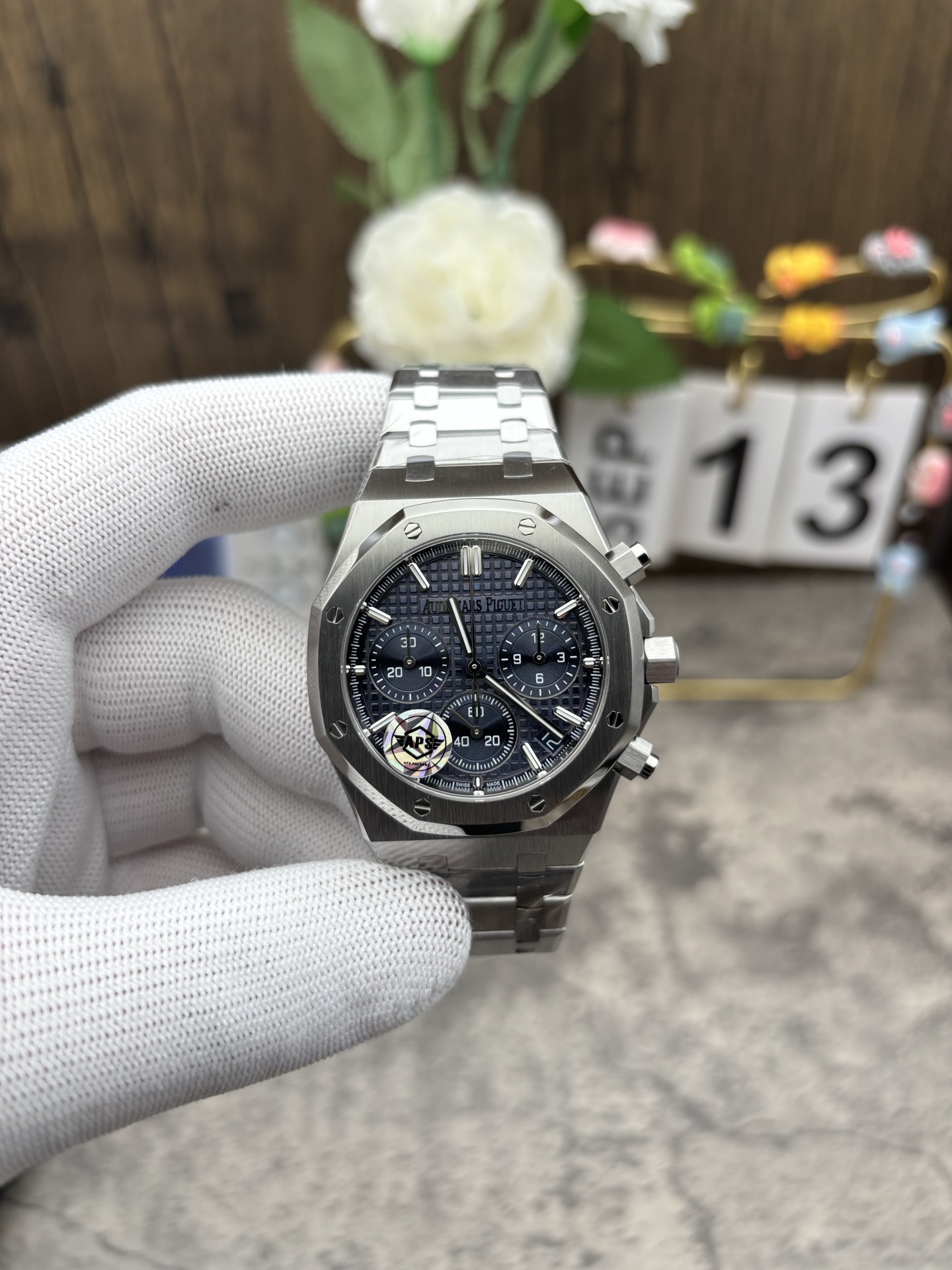 NO:387079,as 26240 blue disc without jam,19860909as 26240蓝盘无卡度,,Watch