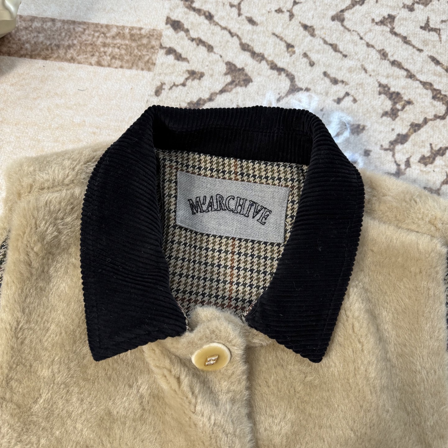 Color Block Plush Vest Set Houndstooth Skirt, Chic Autumn/Winter Outfit 5 i1761926279154 9657 0 3