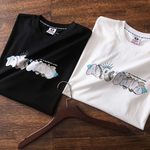 Aape Clothing T-Shirt Replica 2023 Perfect Luxury
 Black White Unisex Cotton Double Yarn Fashion Short Sleeve
