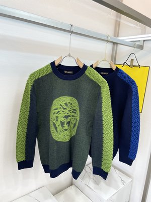 Versace AAA+ Clothing Sweatshirts Knitting Wool Fall/Winter Collection Fashion Casual