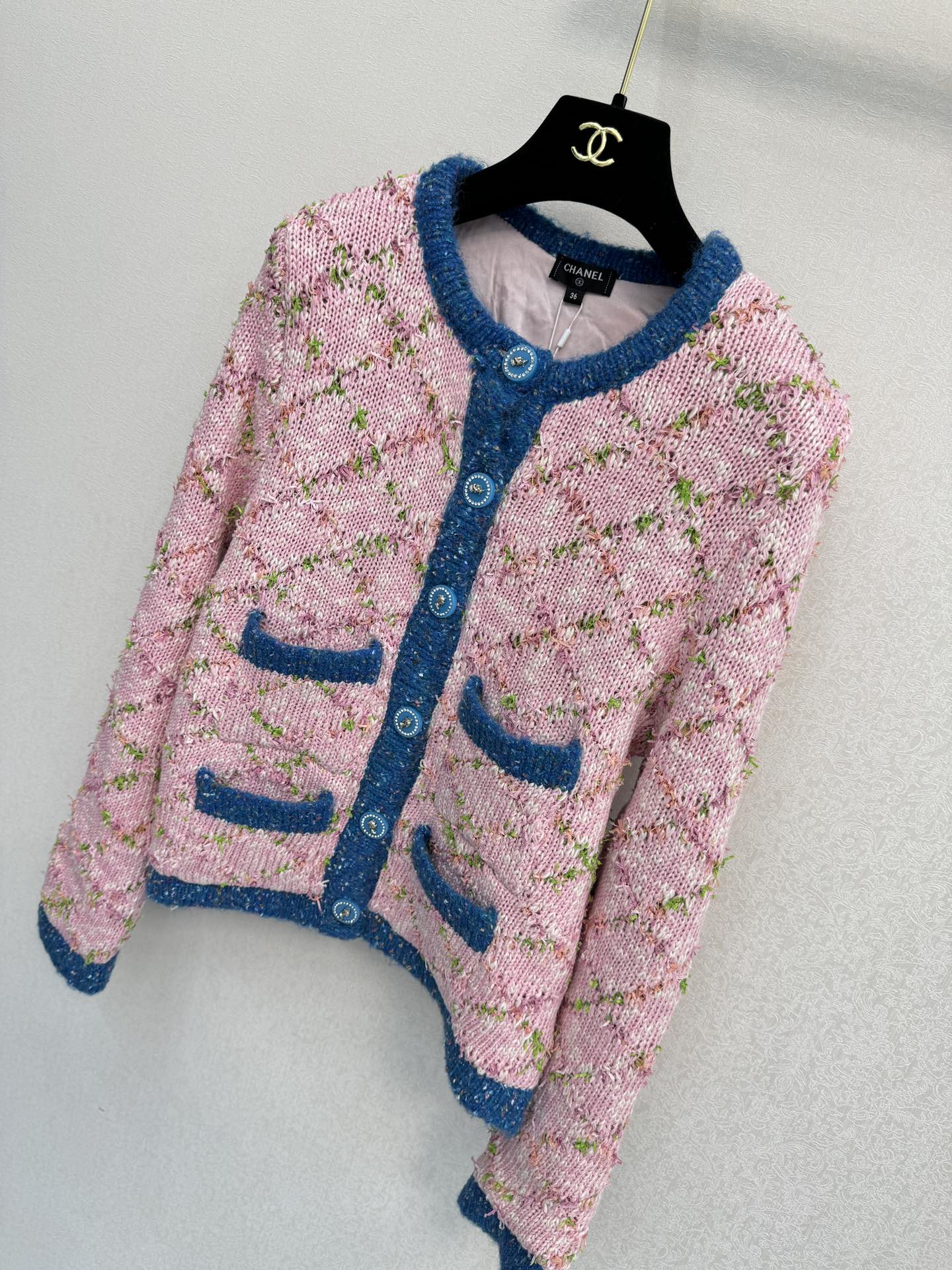 小香新品🆕🆕带里衬圆领开衫💗💗实拍图🆕🆕