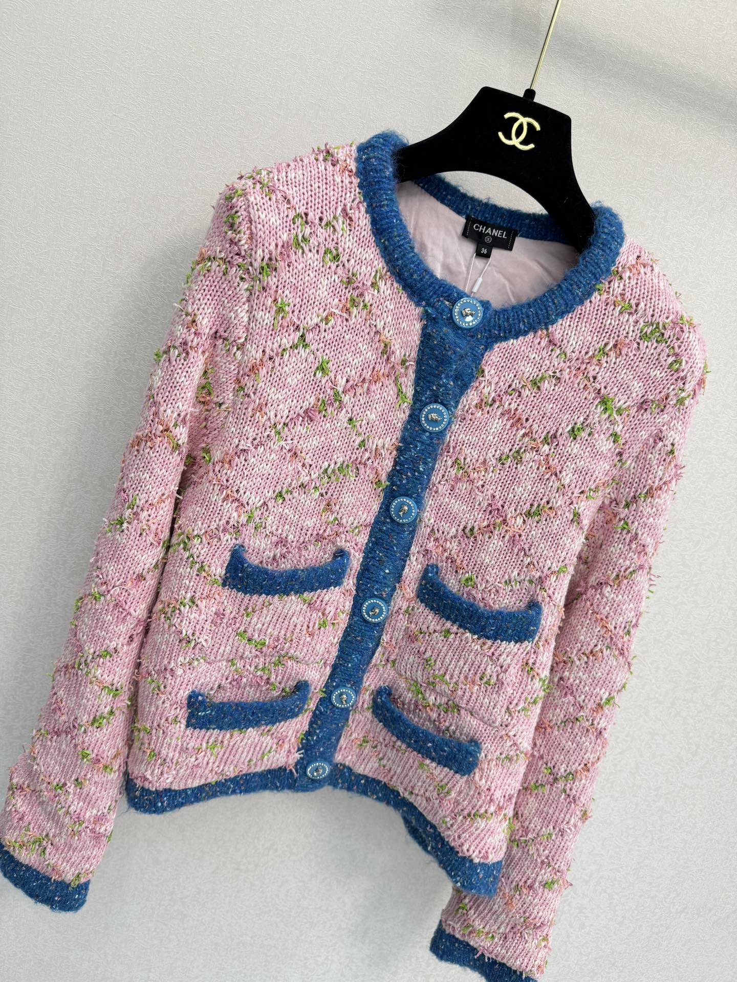 小香新品🆕🆕带里衬圆领开衫💗💗实拍图🆕🆕