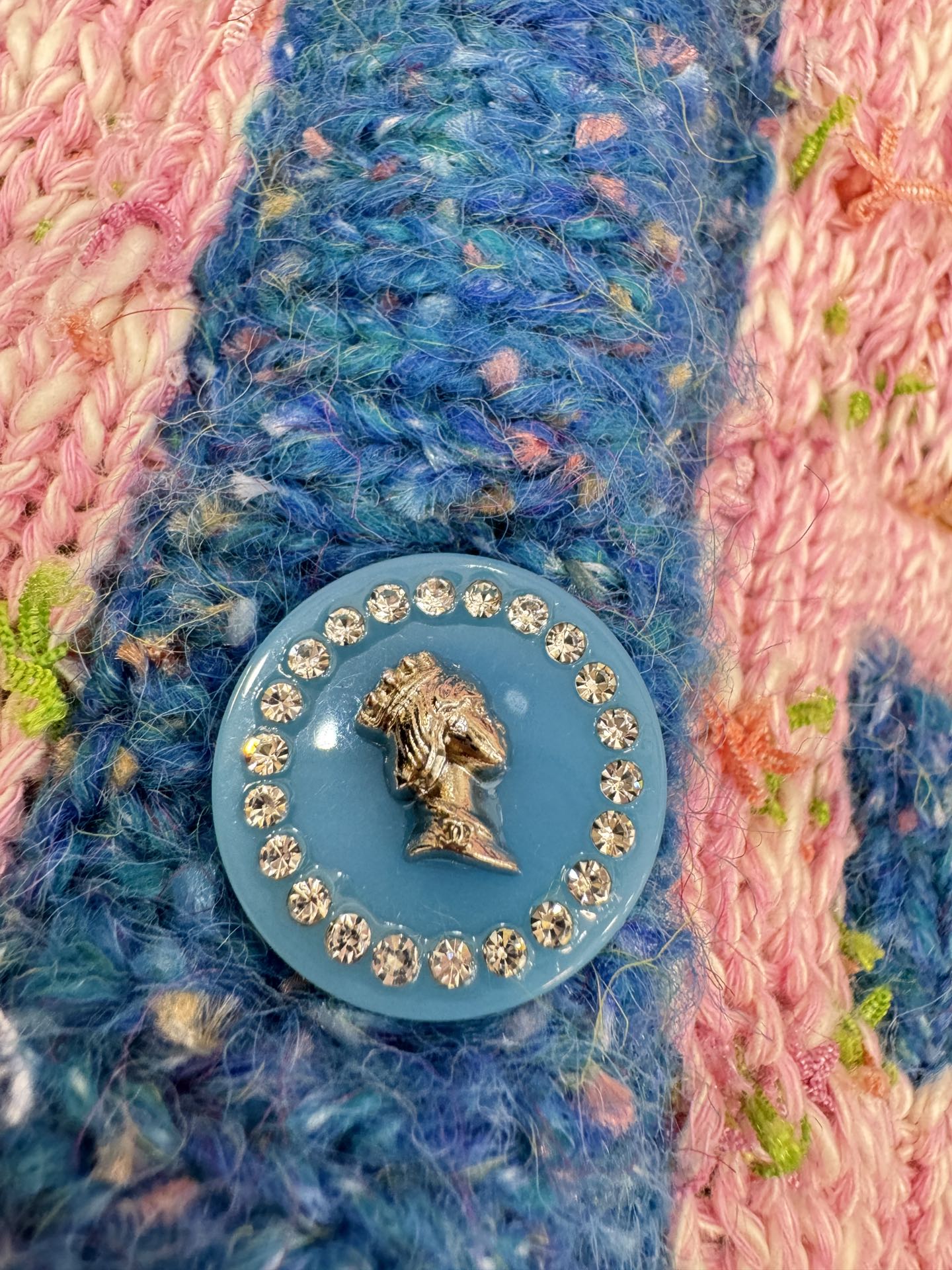小香新品🆕🆕带里衬圆领开衫💗💗实拍图🆕🆕
