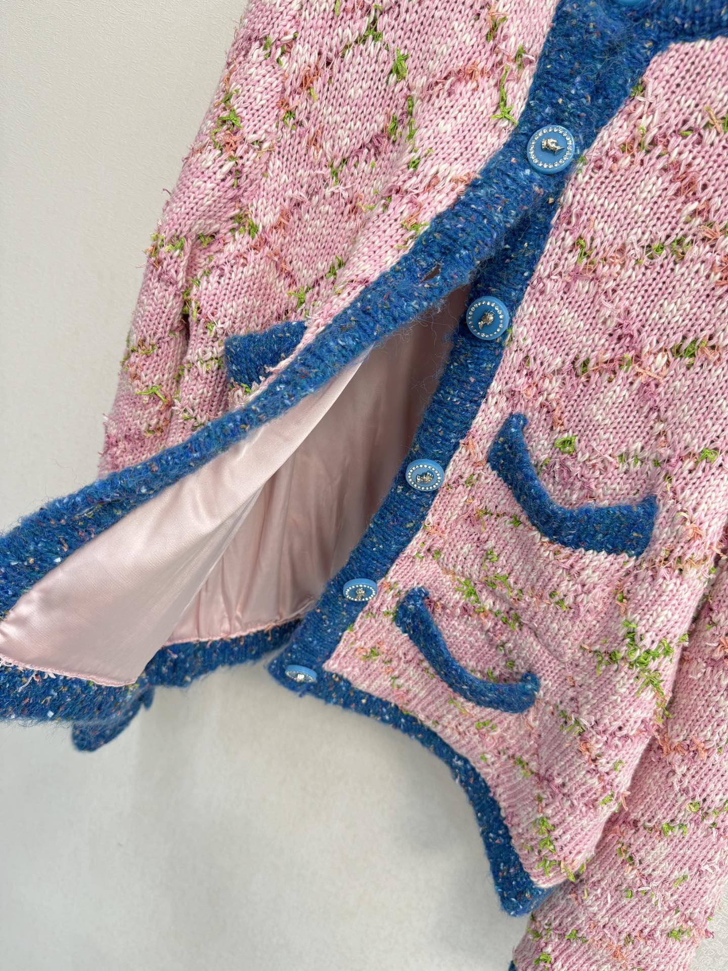 小香新品🆕🆕带里衬圆领开衫💗💗实拍图🆕🆕