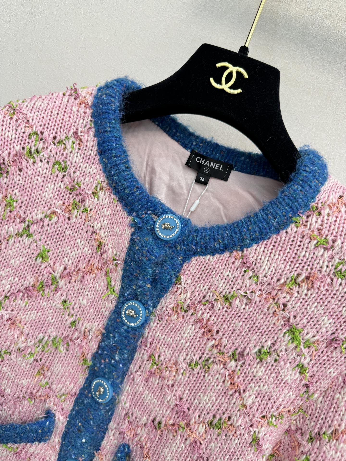 小香新品🆕🆕带里衬圆领开衫💗💗实拍图🆕🆕