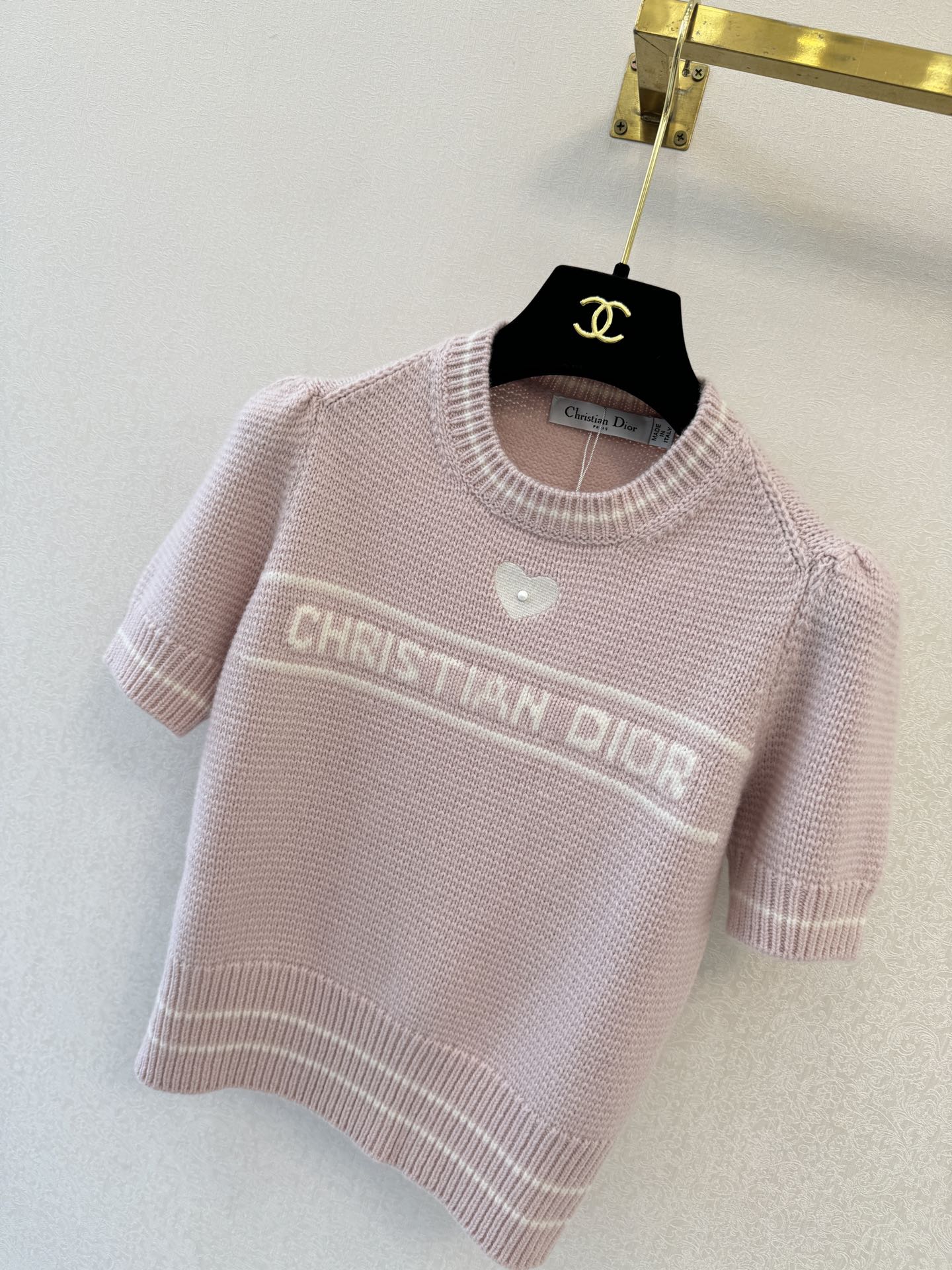 迪奥高版本新品🆕🆕圆领短袖💗💗实拍图🆕🆕两色3码