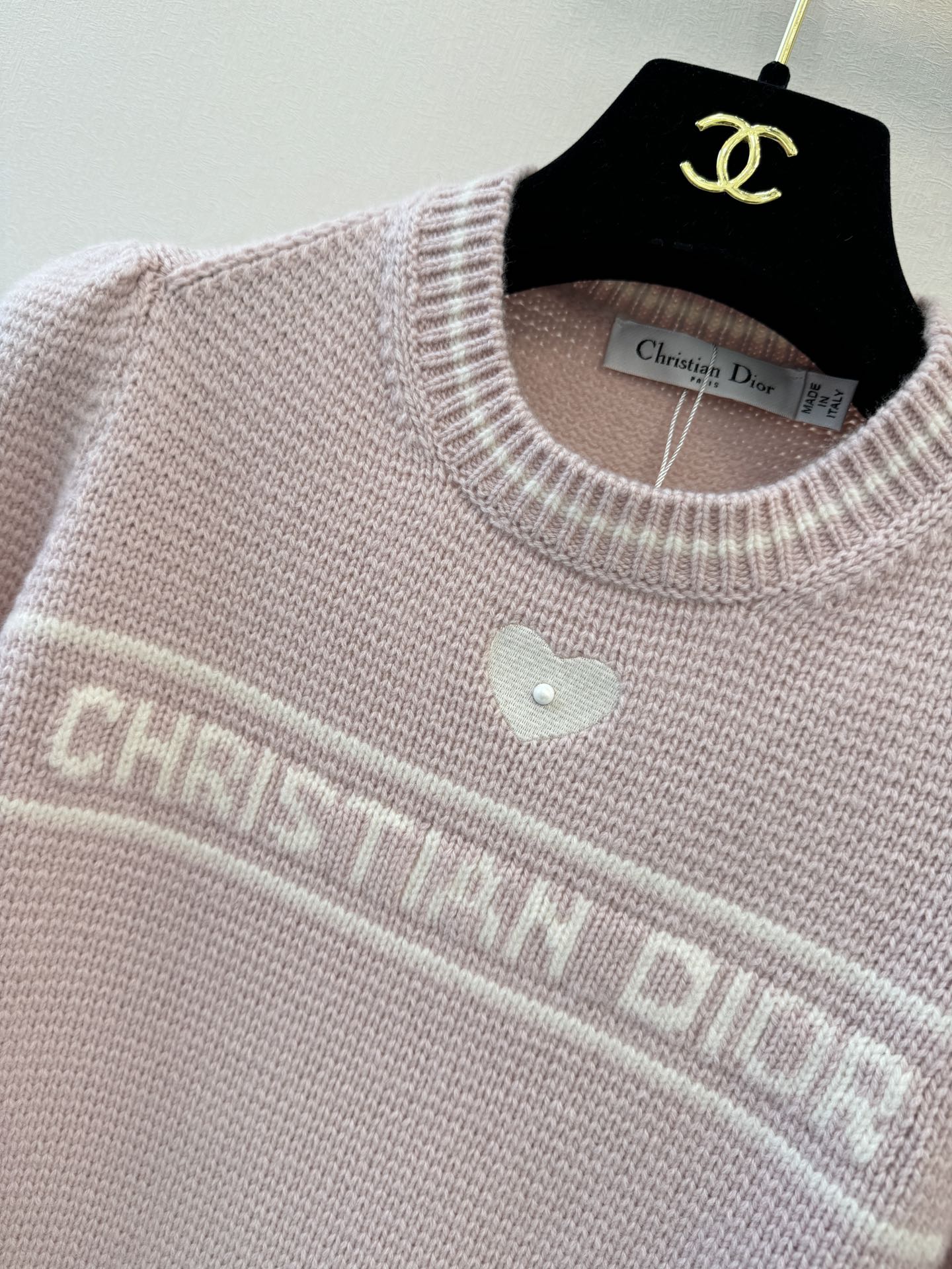 迪奥高版本新品🆕🆕圆领短袖💗💗实拍图🆕🆕两色3码