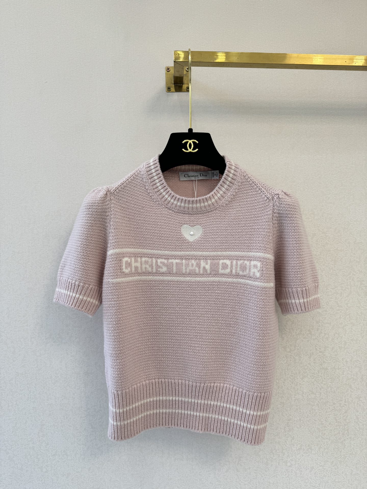 迪奥高版本新品🆕🆕圆领短袖💗💗实拍图🆕🆕两色3码