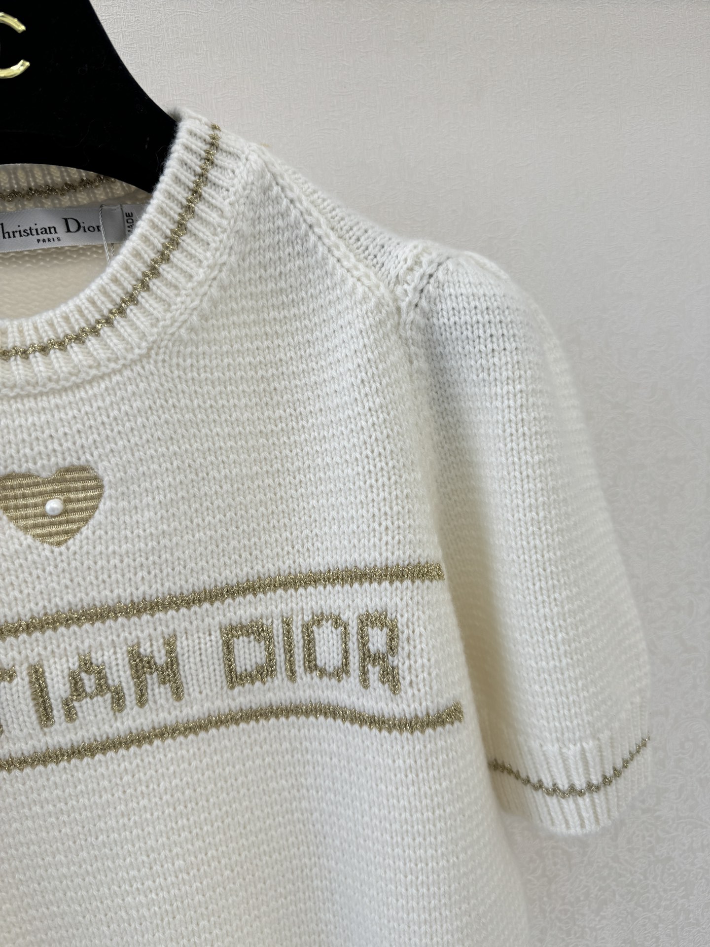 迪奥高版本新品🆕🆕圆领短袖💗💗实拍图🆕🆕两色3码