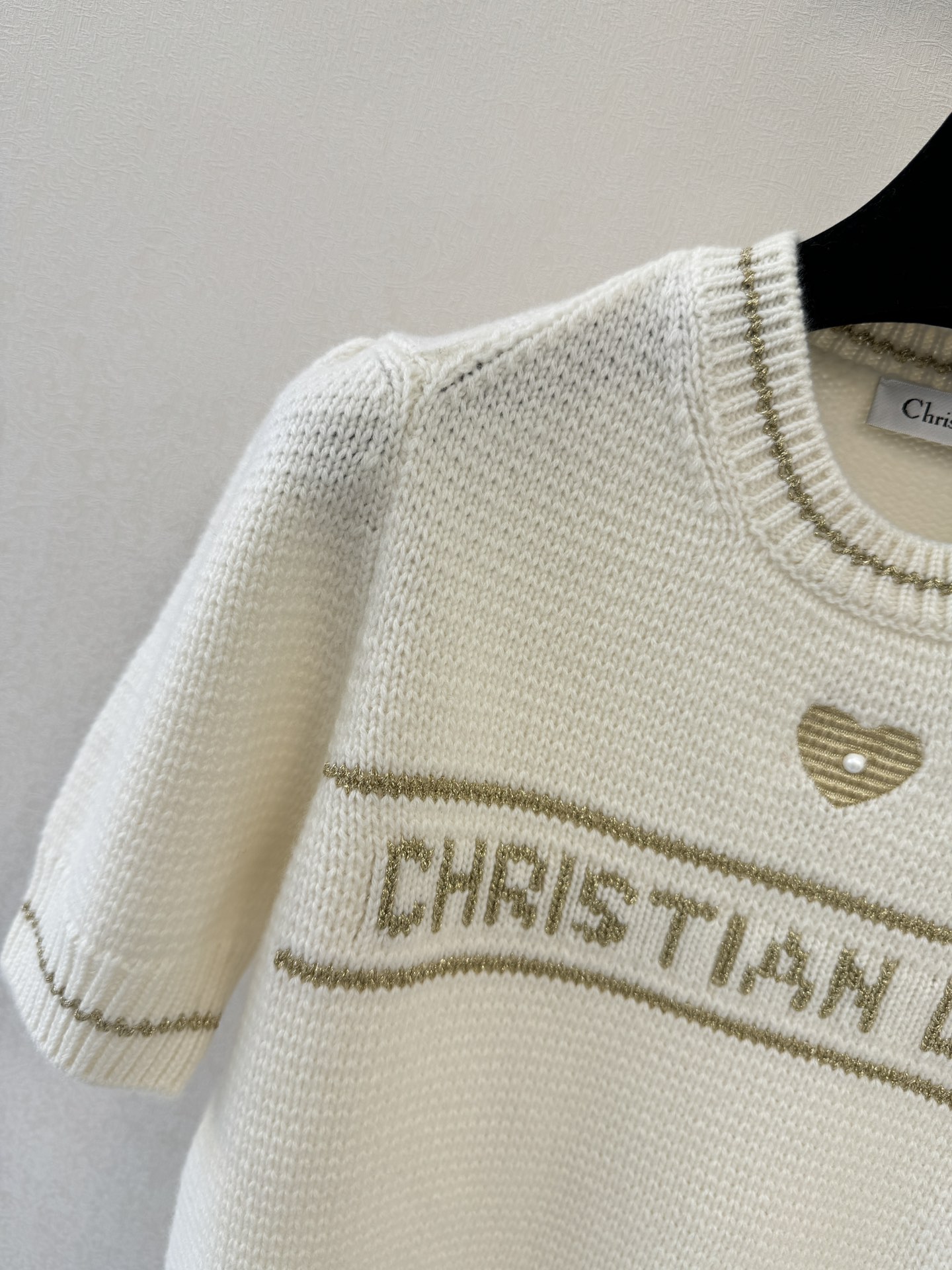 迪奥高版本新品🆕🆕圆领短袖💗💗实拍图🆕🆕两色3码