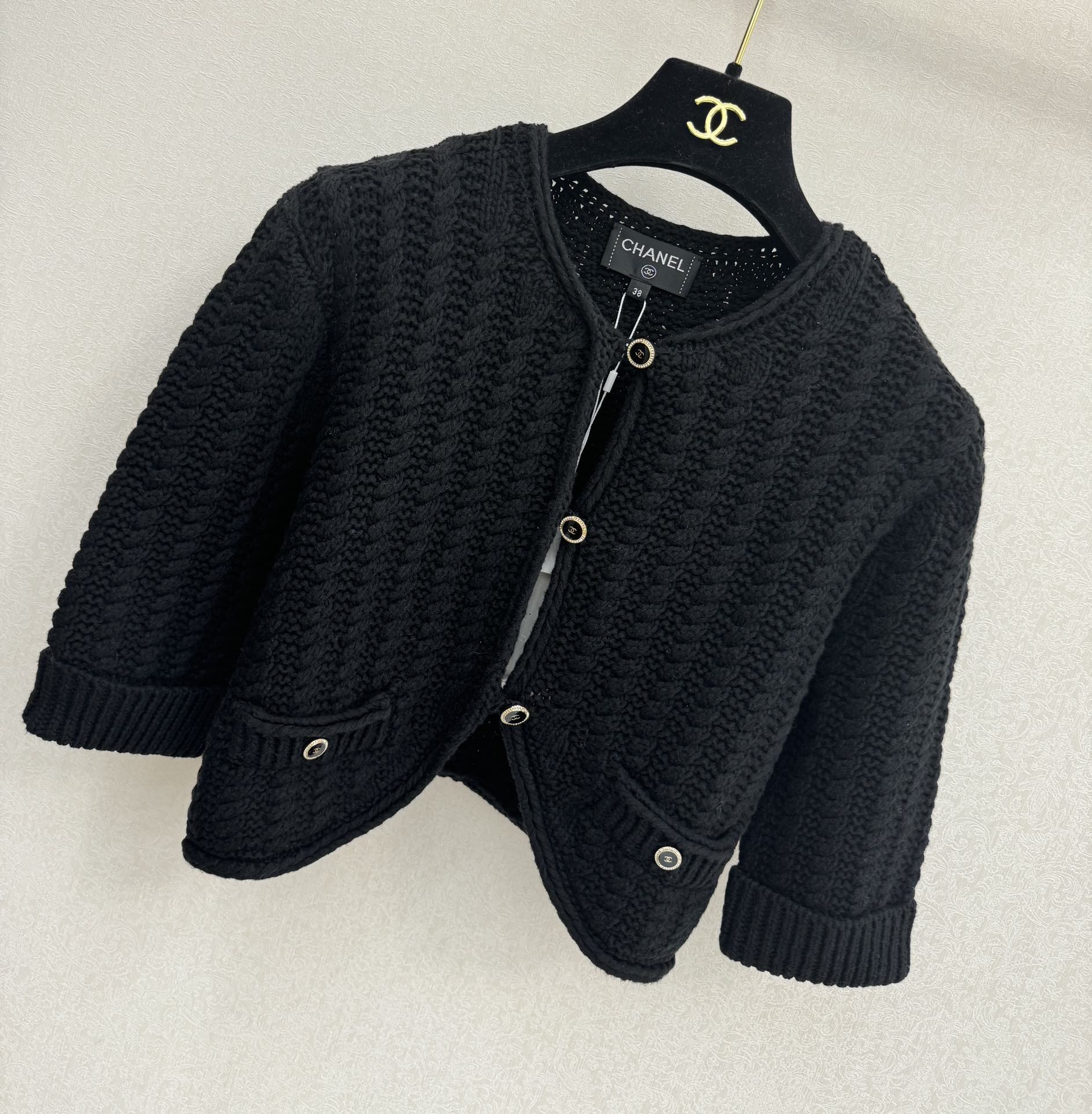 小香高版本新品🆕🆕圆领开衫💗💗实拍图🆕🆕两色3码