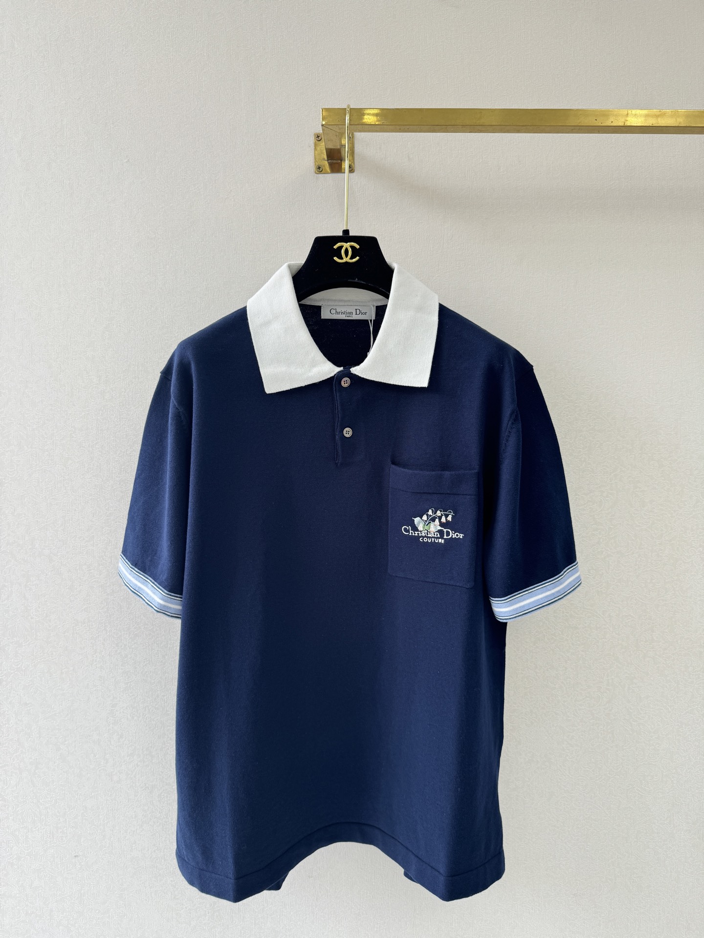 迪奥新品🆕🆕Polo领短袖💗💗实拍图🆕🆕单色4码