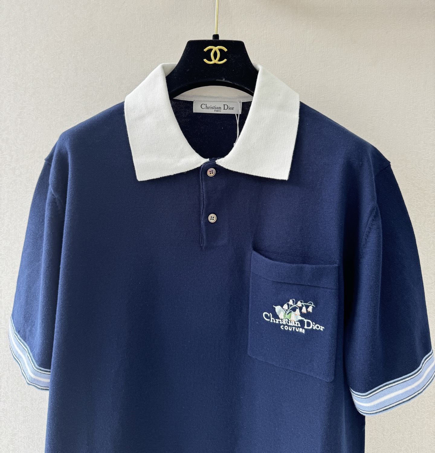 迪奥新品🆕🆕Polo领短袖💗💗实拍图🆕🆕单色4码
