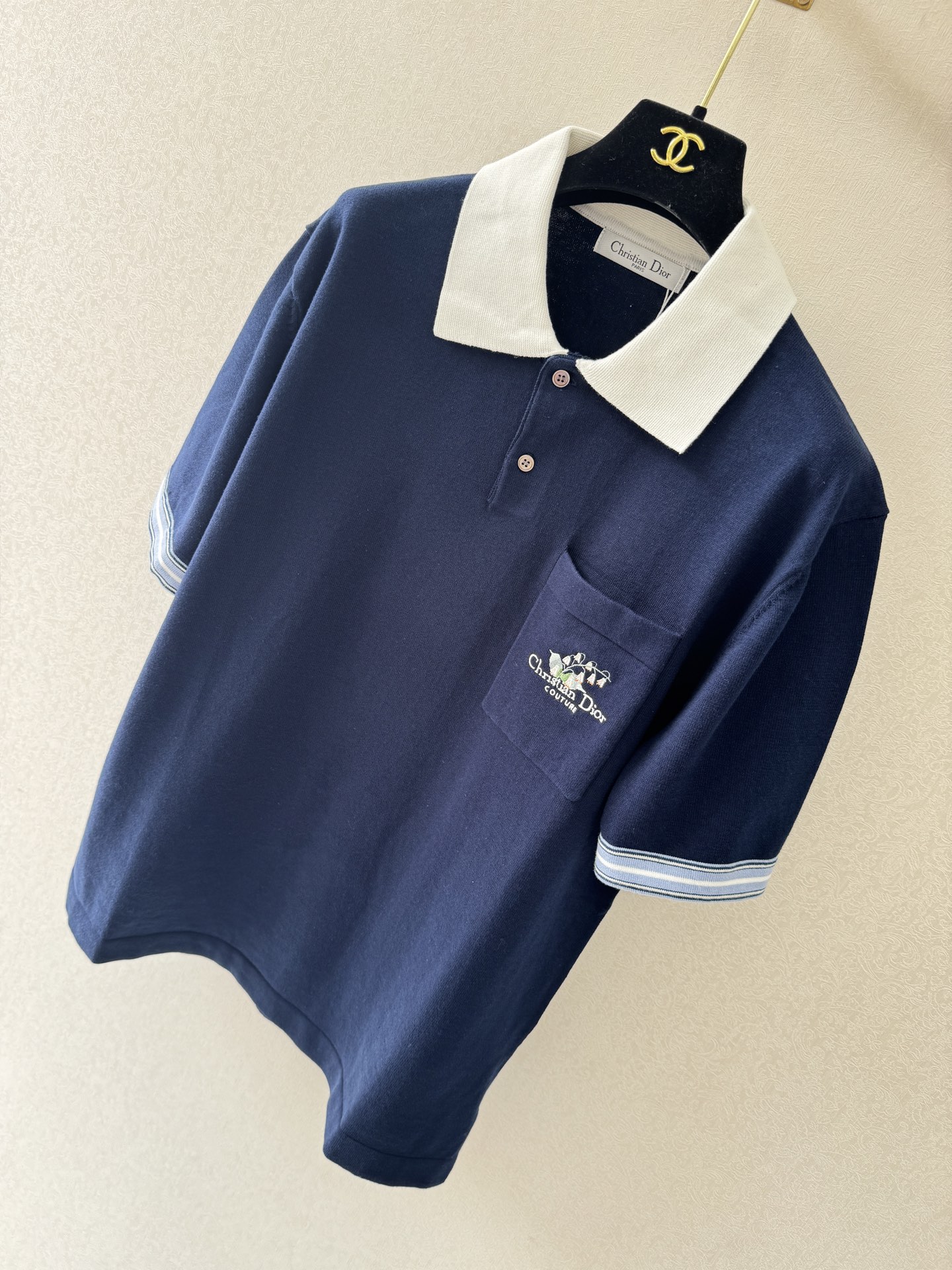 迪奥新品🆕🆕Polo领短袖💗💗实拍图🆕🆕单色4码