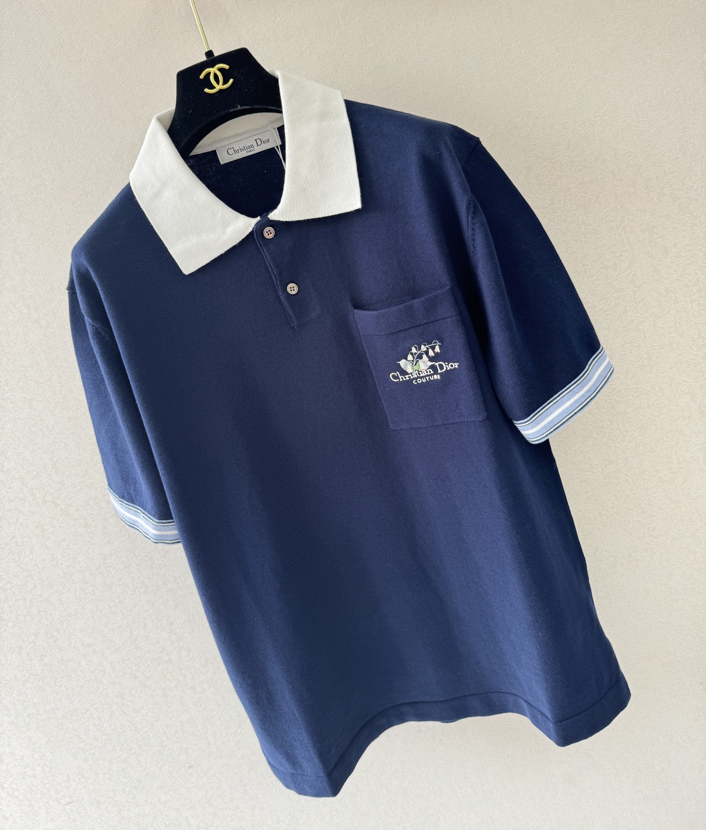 迪奥新品🆕🆕Polo领短袖💗💗实拍图🆕🆕单色4码