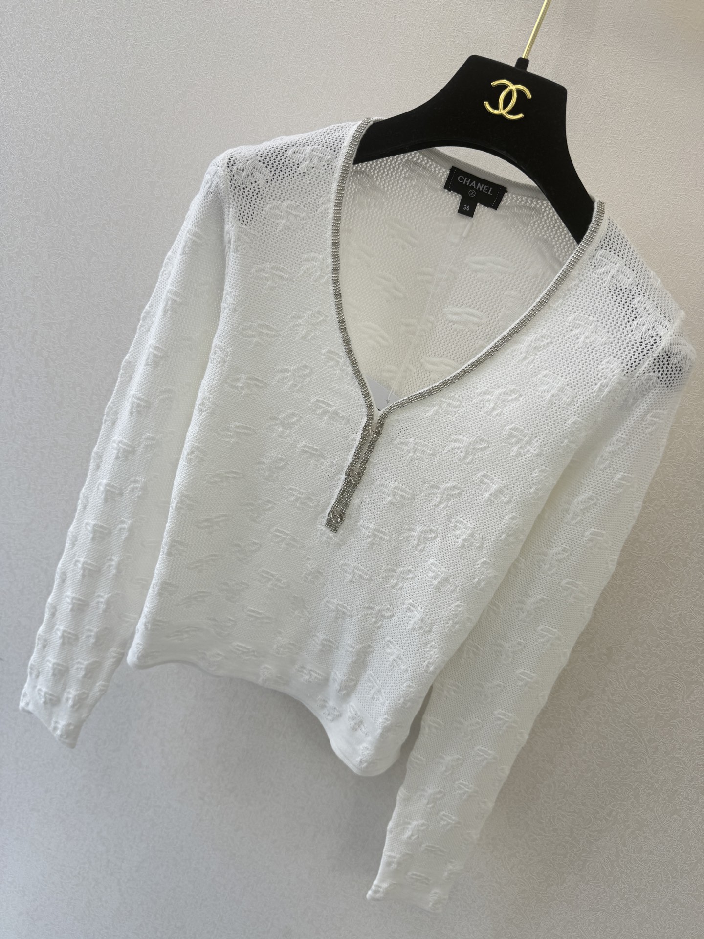小香新品🆕🆕V领长袖💗💗实拍图🆕🆕