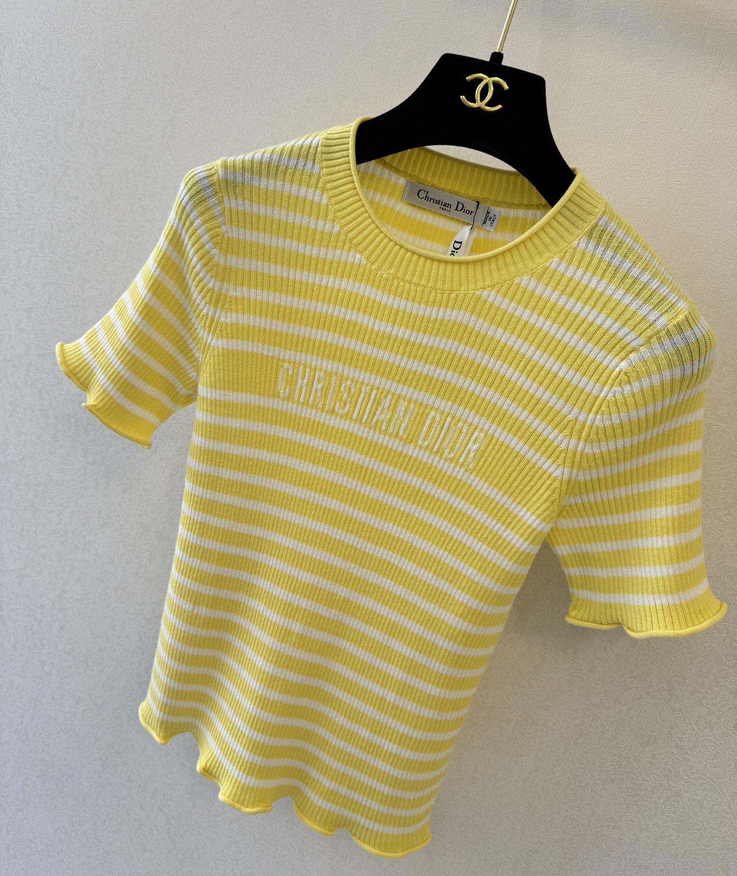 迪奥新品🆕🆕圆领短袖💗💗实拍图🆕🆕两色3码