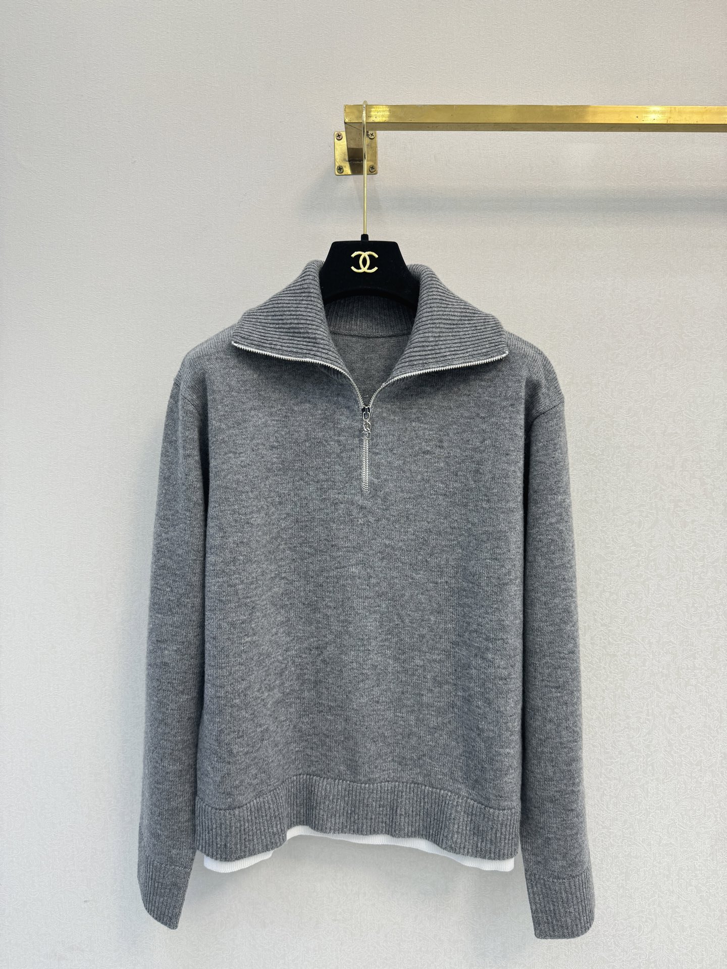 小香高版本新品🆕🆕翻领半开衫💗💗实拍图🆕🆕