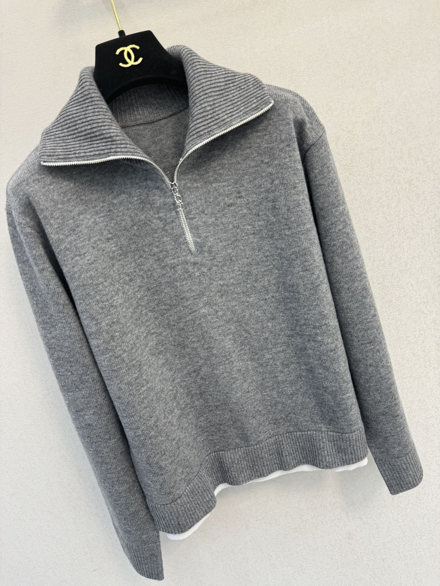 小香高版本新品🆕🆕翻领半开衫💗💗实拍图🆕🆕