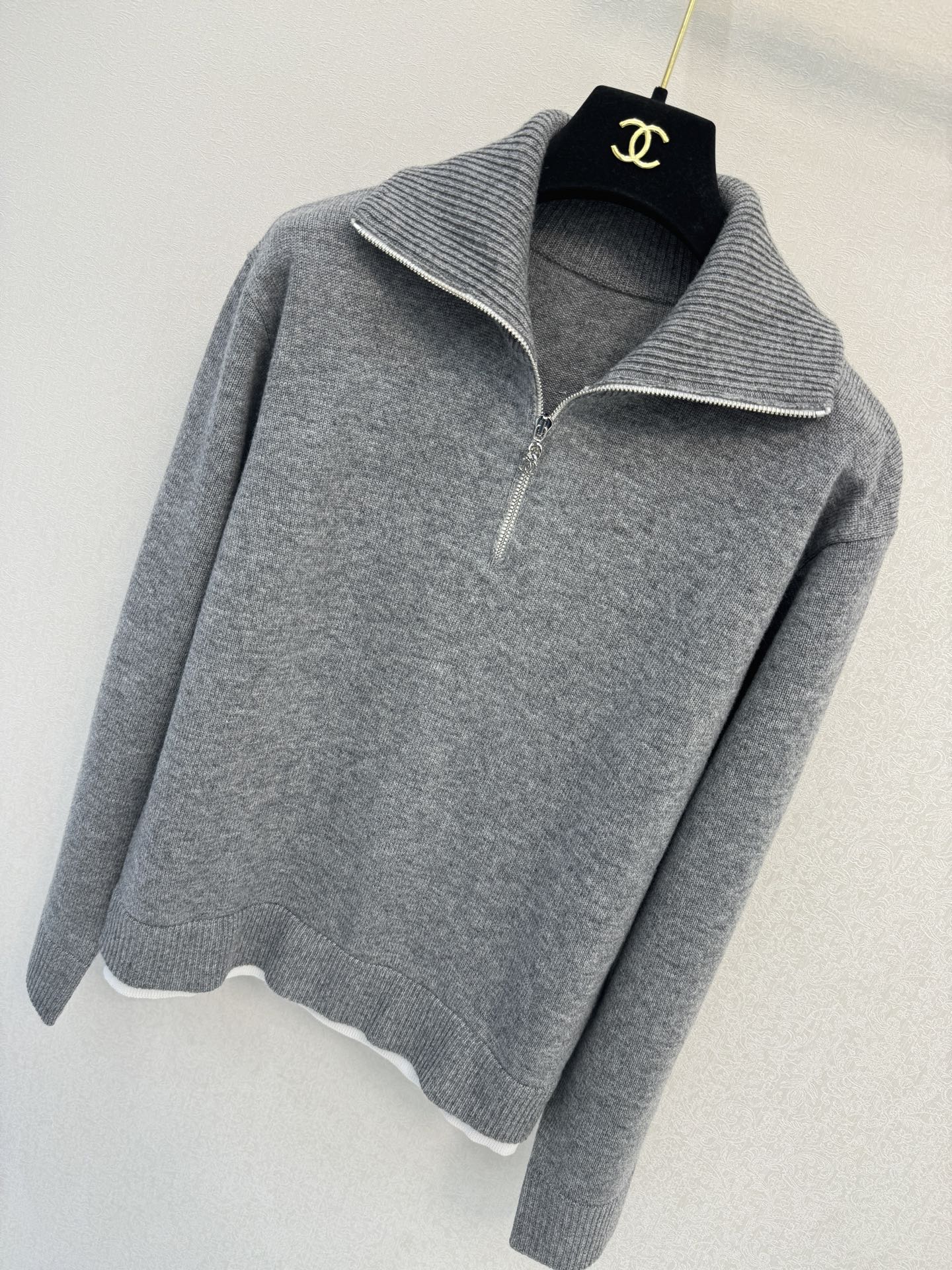 小香高版本新品🆕🆕翻领半开衫💗💗实拍图🆕🆕