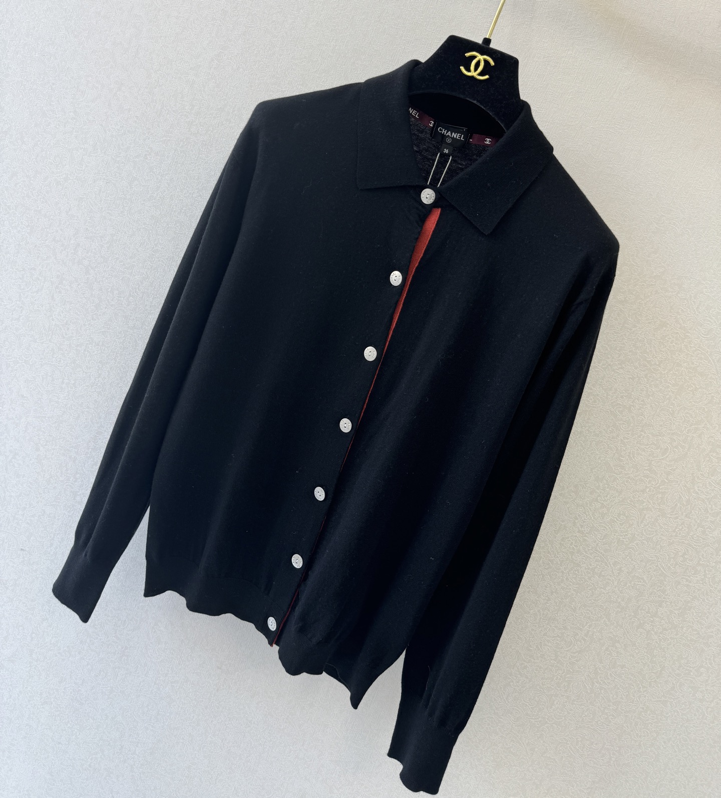 小香新品🆕🆕翻领开衫🍀🍀实拍图💗💗两色3码