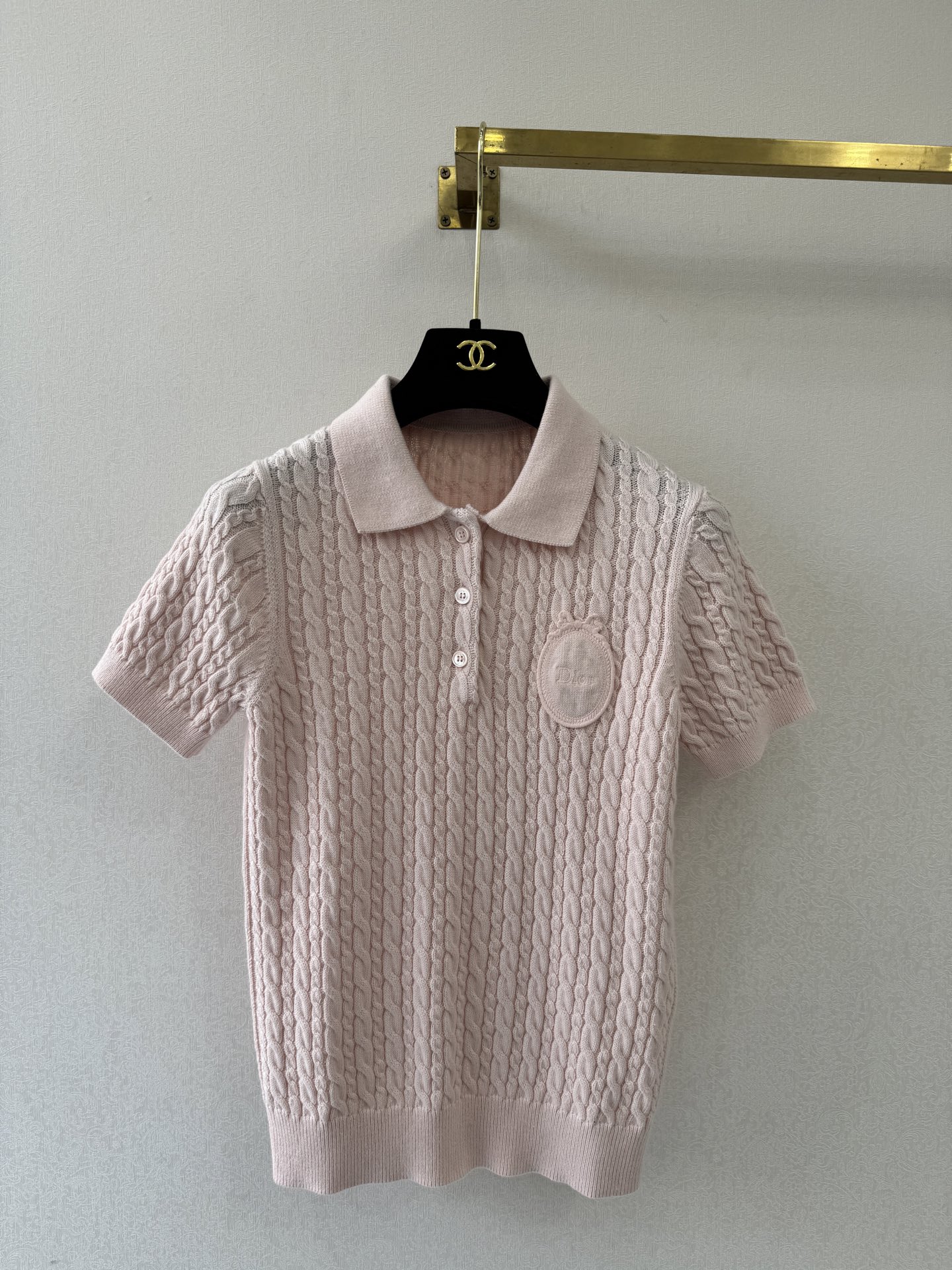 迪奥高版本新品🆕🆕Polo领短袖💗💗实拍图🆕🆕两色3码