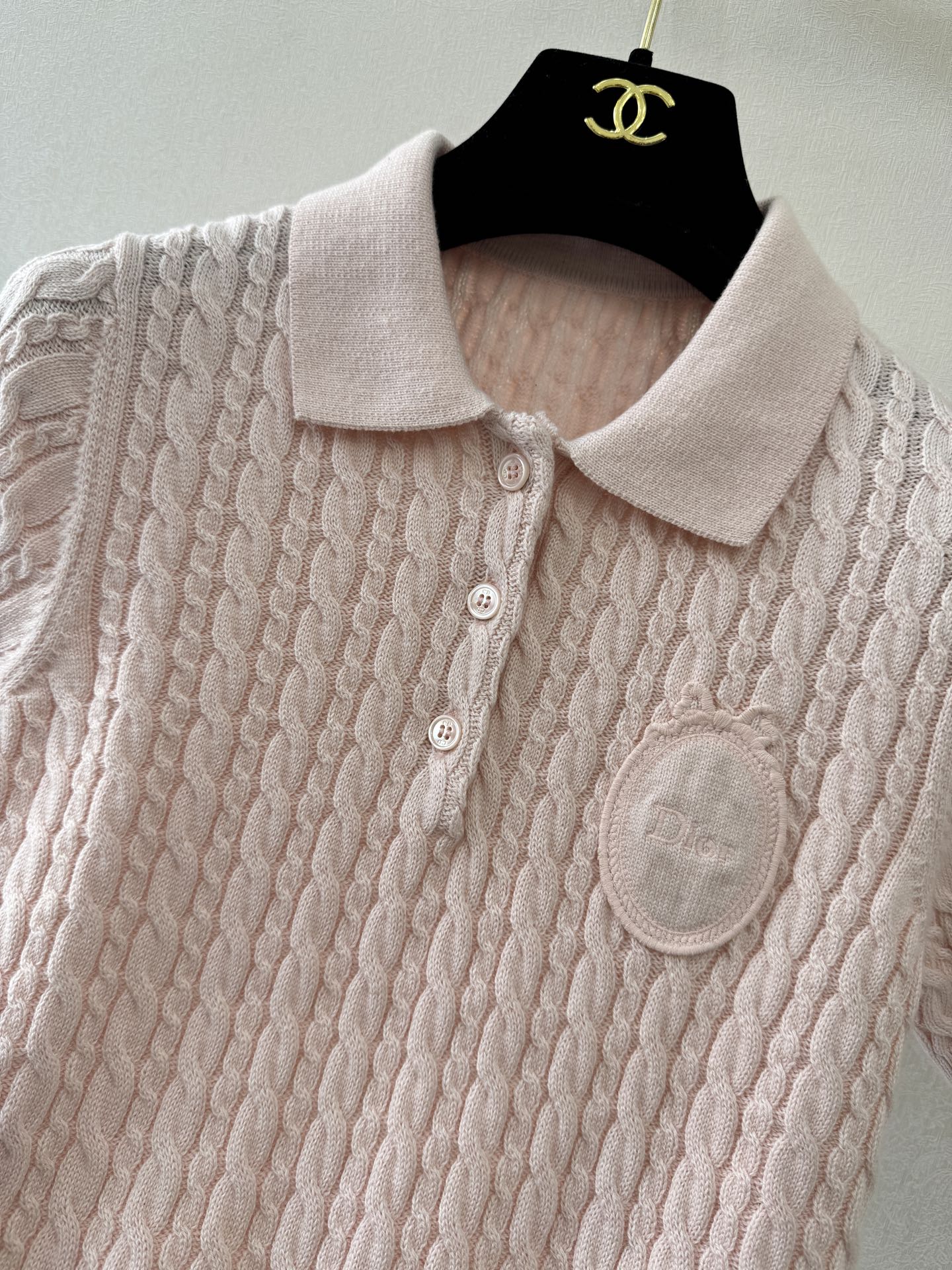 迪奥高版本新品🆕🆕Polo领短袖💗💗实拍图🆕🆕两色3码