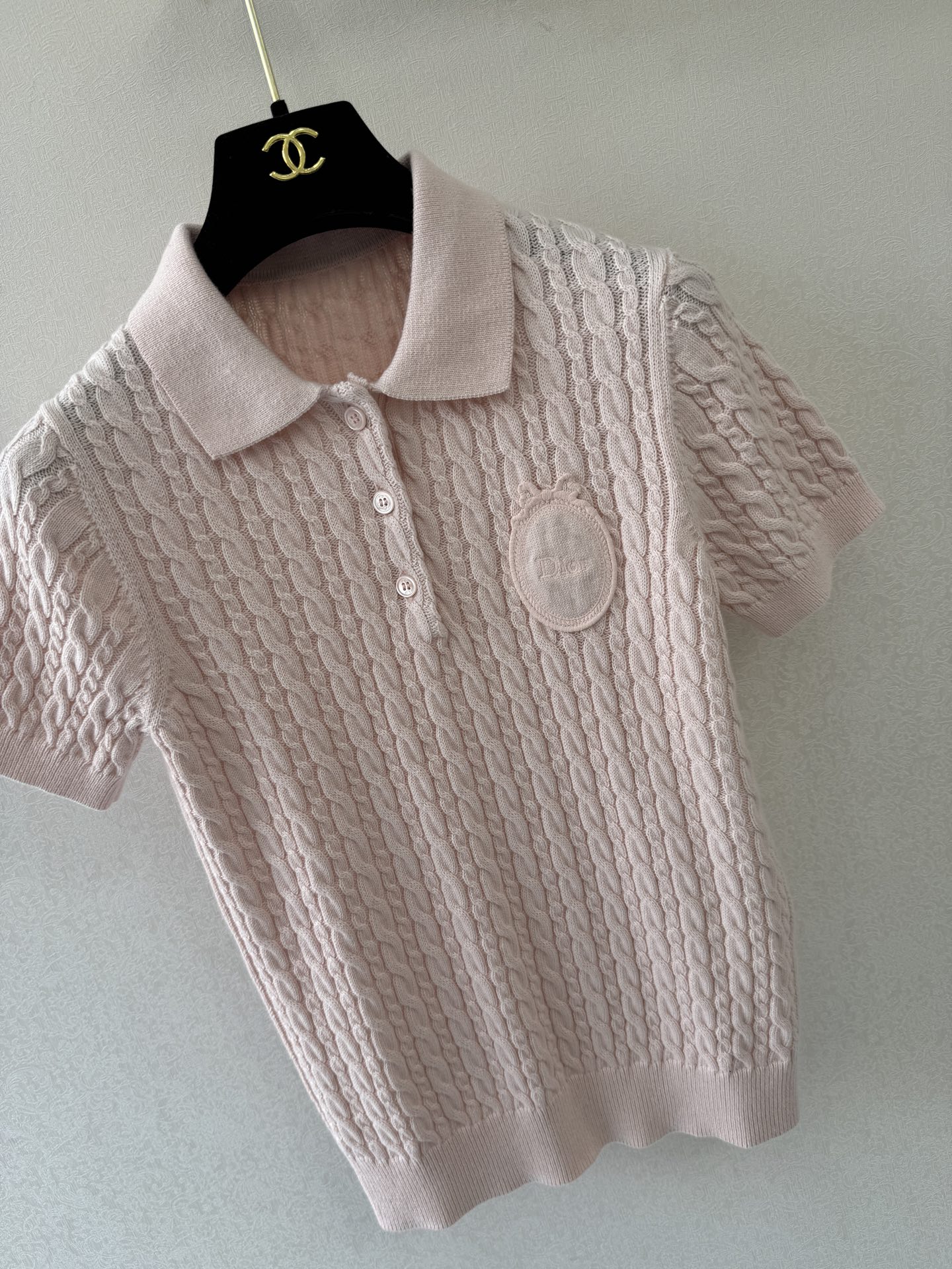 迪奥高版本新品🆕🆕Polo领短袖💗💗实拍图🆕🆕两色3码