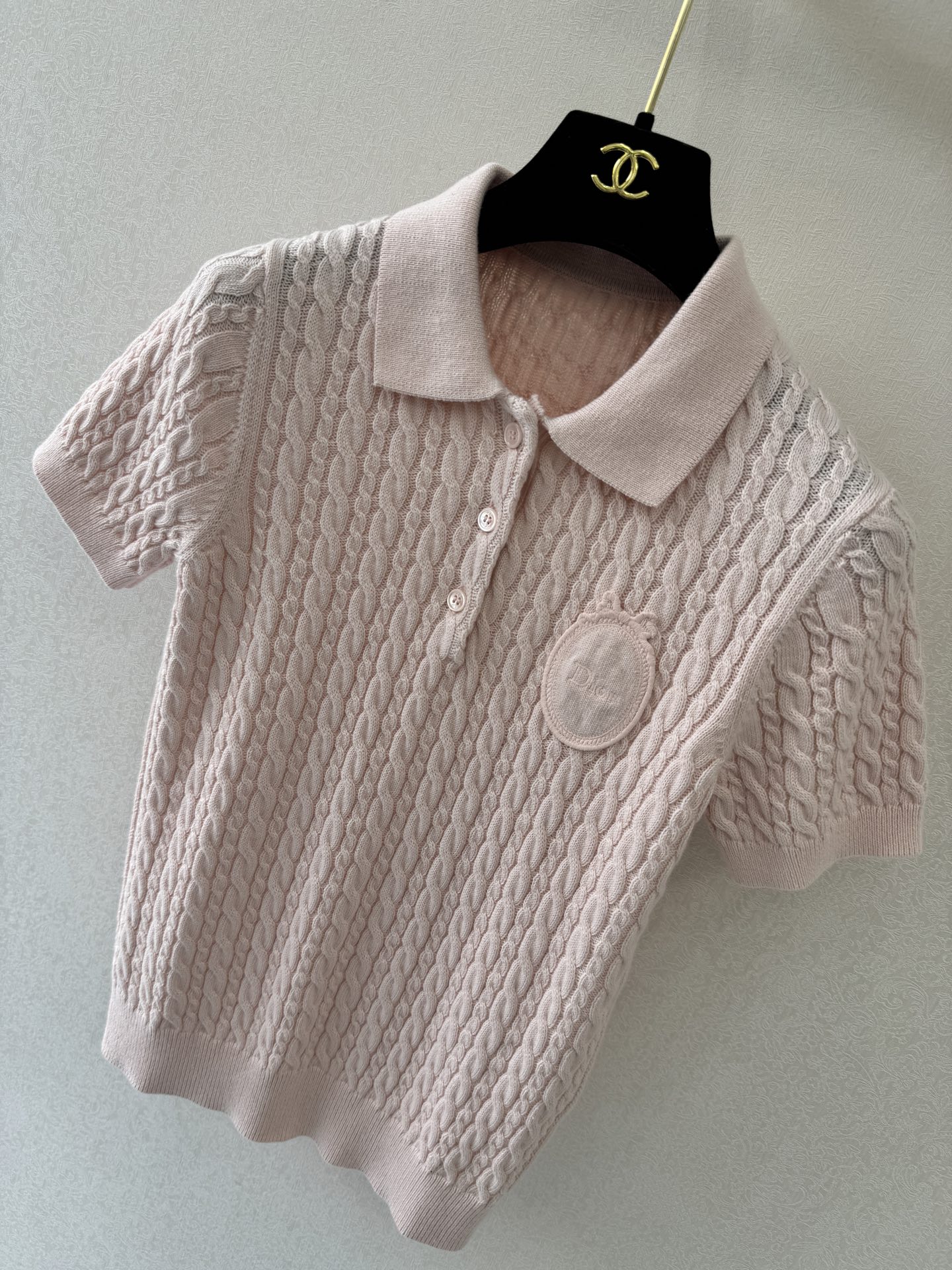 迪奥高版本新品🆕🆕Polo领短袖💗💗实拍图🆕🆕两色3码