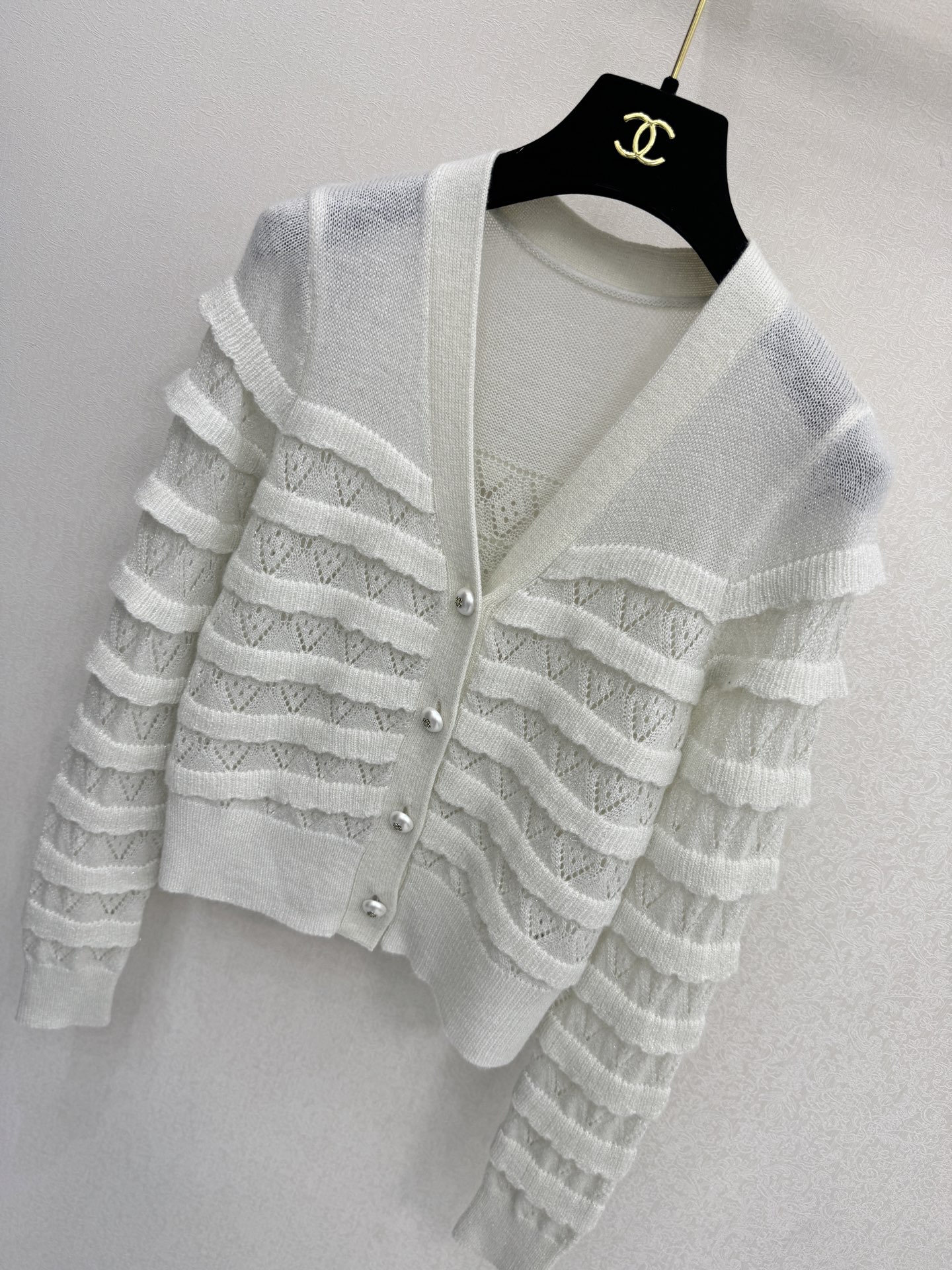 小香新品🆕🆕V领开衫💗💗实拍图🆕🆕