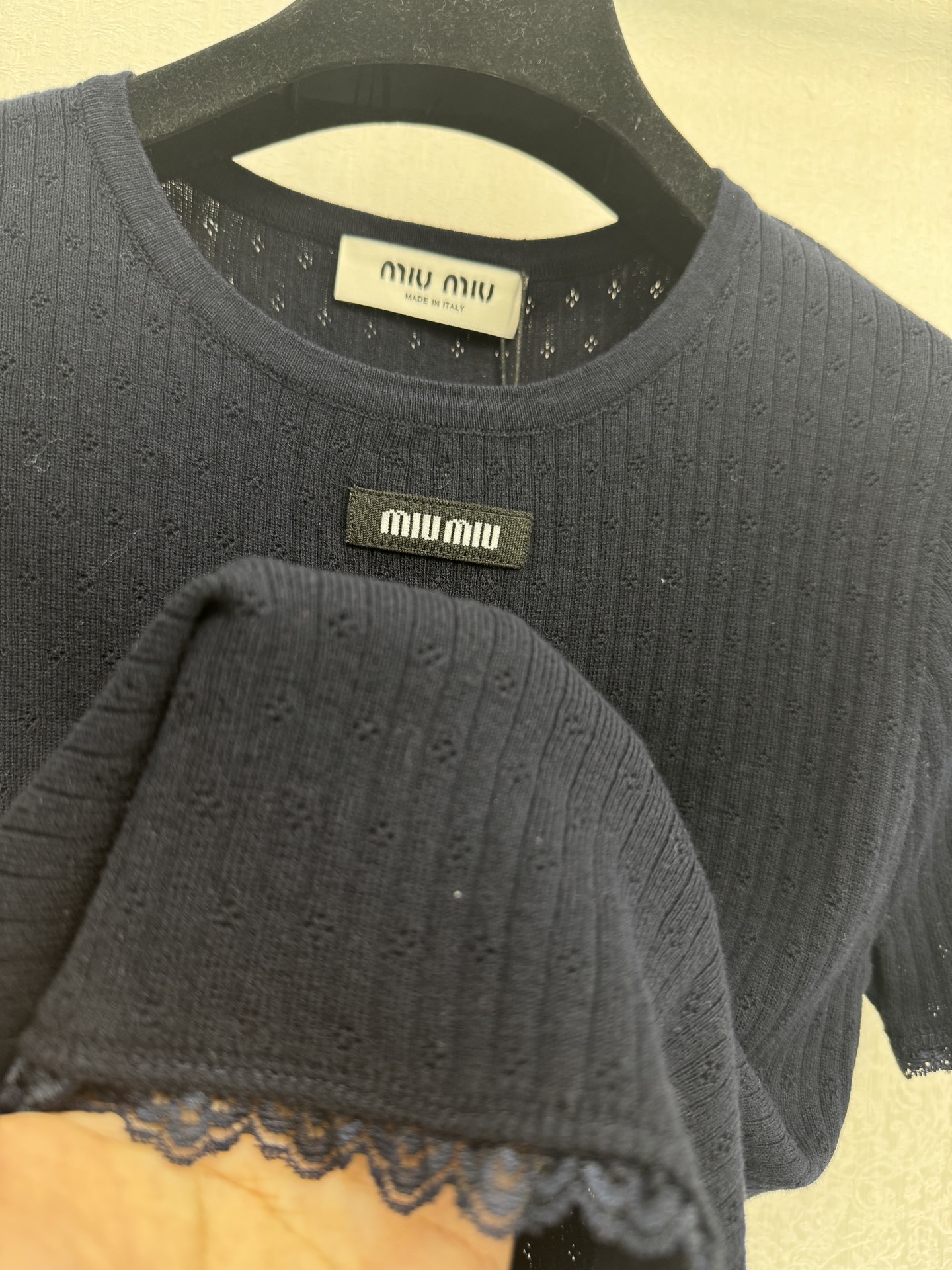 缪缪新品🆕🆕圆领短袖💗💗实拍图🆕🆕两色3码