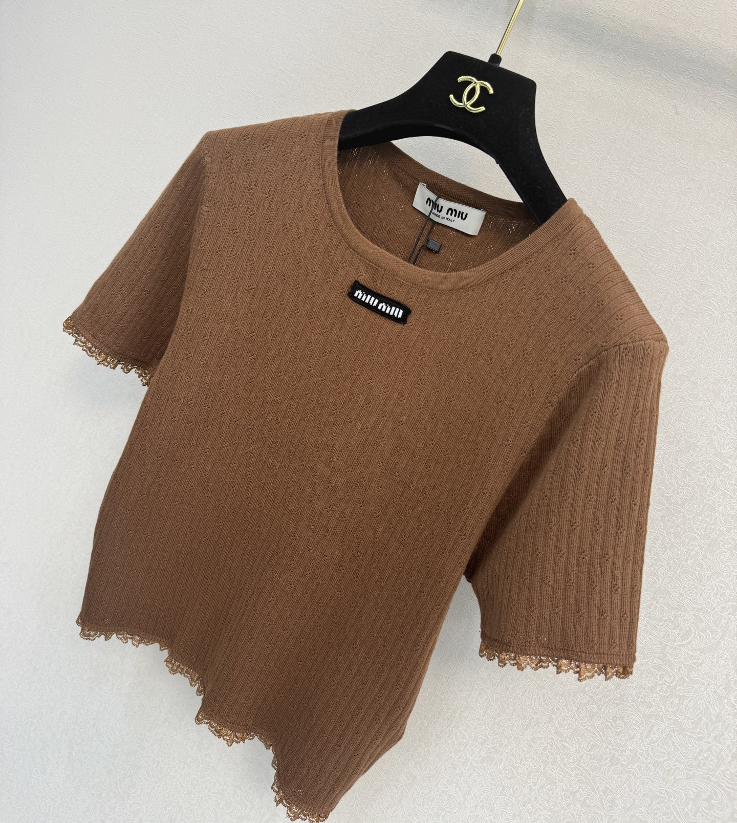 缪缪新品🆕🆕圆领短袖💗💗实拍图🆕🆕两色3码